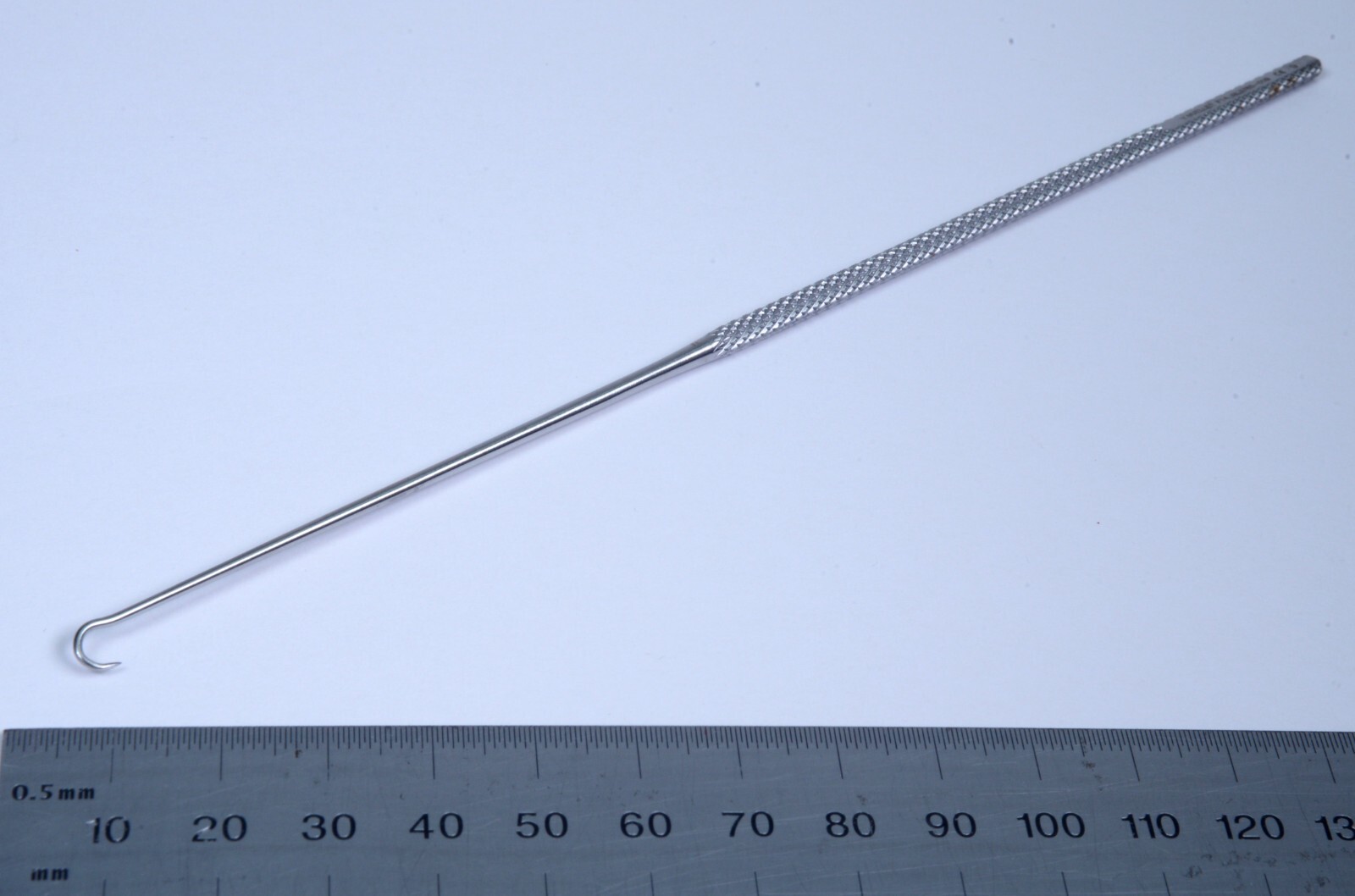 V. Mueller #NL3785-009 Rhoton Hook 7¼” Sharp Stainless Steel Surgical