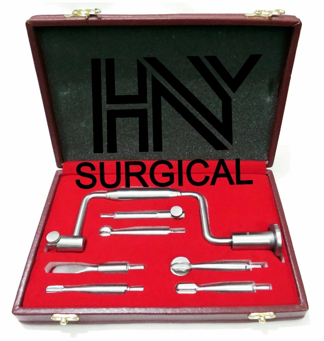 Hudson Hand Drill Brace 7 Pcs Instruments Set Surgical Orthopedic