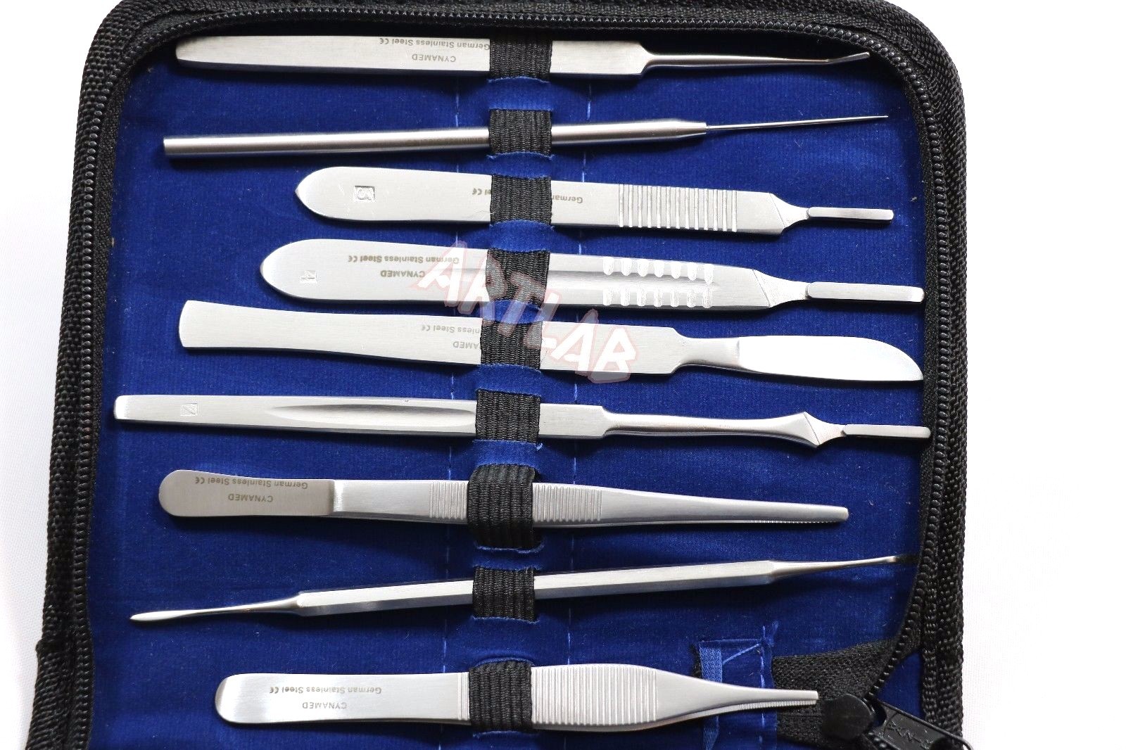 German 54 PC MINOR SURGERY DISSECTION DISSECTING STUDENT KIT SURGICAL INSTRUMENT
