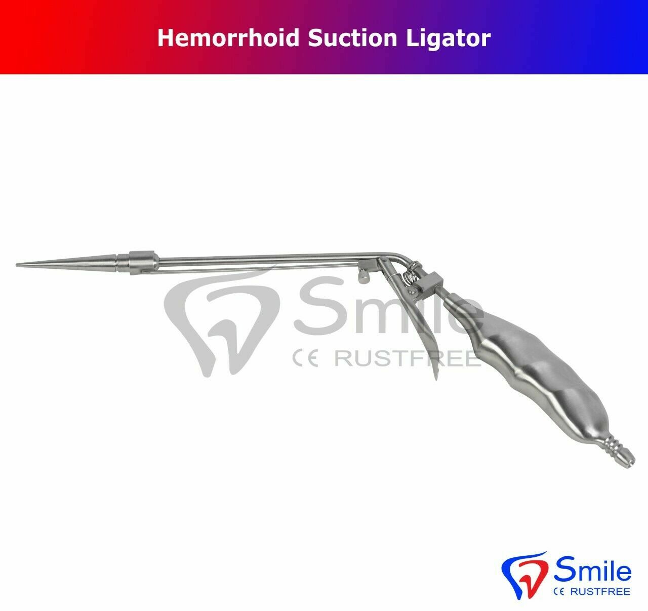 Hemorrhoid Suction Ligator STR Angle With 100 Free Latex Bands – Smile Dentale