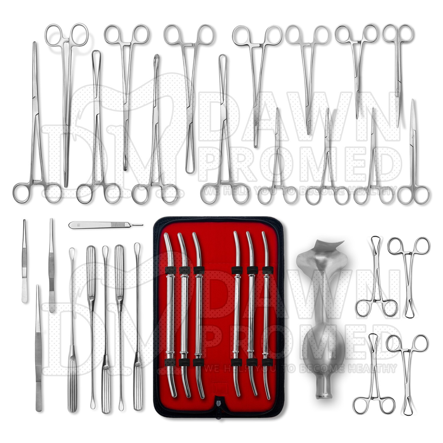 9 Custom Surgical Instruments Sets for Vaginal, D&C, Laparotomy, Delivery Set