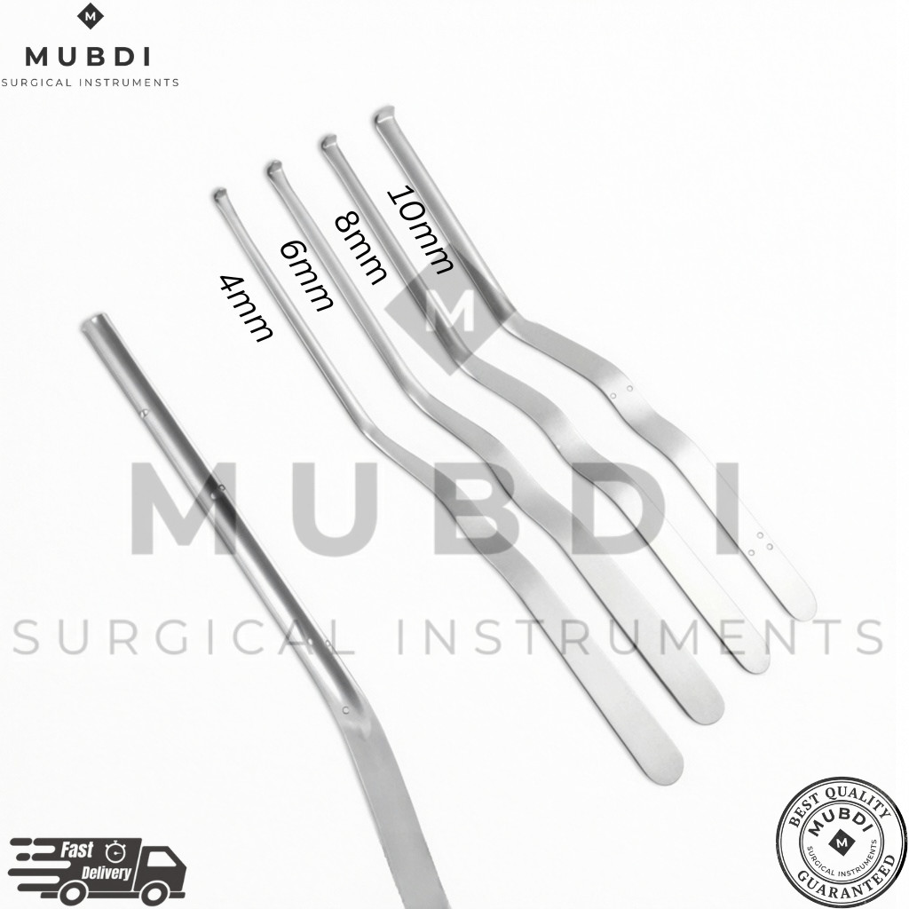 Caspar Nerve Root Retractor Bayonet Shaft 4,6,8,10mm 4 Pcs Set