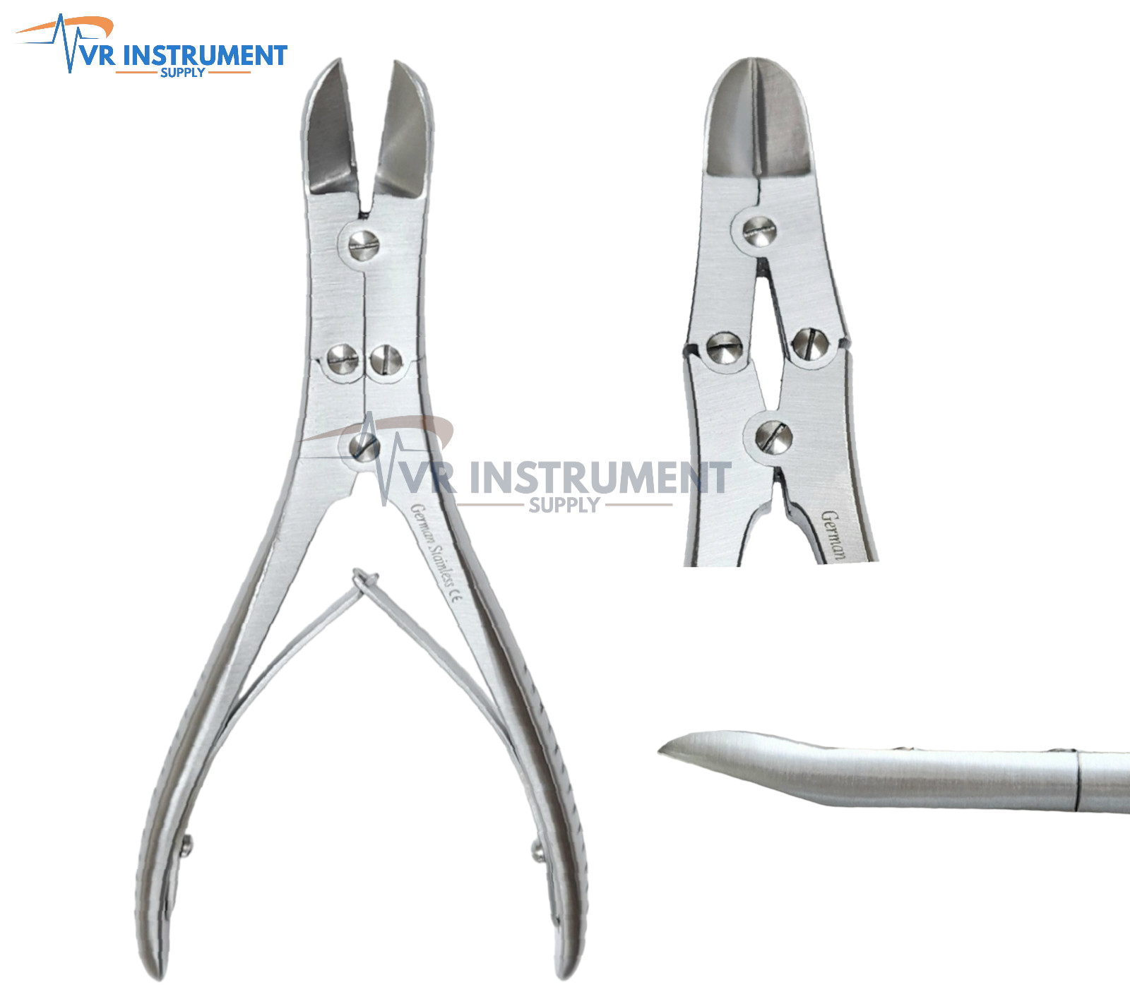 Ruskin-Liston Bone Cutter Double Action Orthopedic Instruments 7.5″ Curved