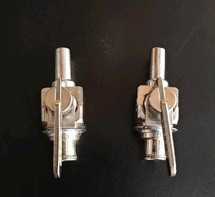 Two-Way Stopcock Stainless Steel Plated Brass Medical/Surgical B-D MS01~Vtg New~