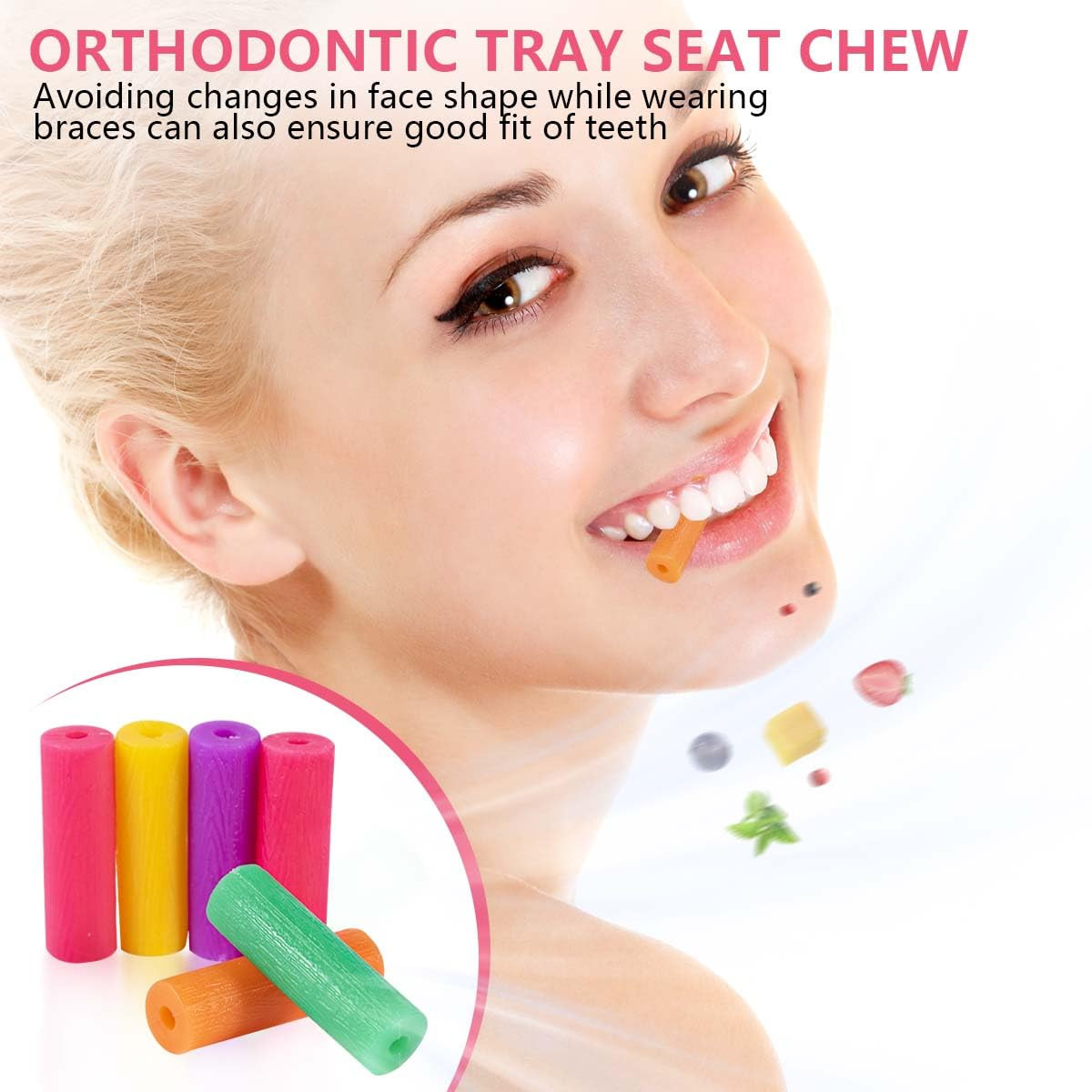 KISEER 48 Pcs Colorful Orthodontic Aligner Chewies for Aligner Chompers Aligner