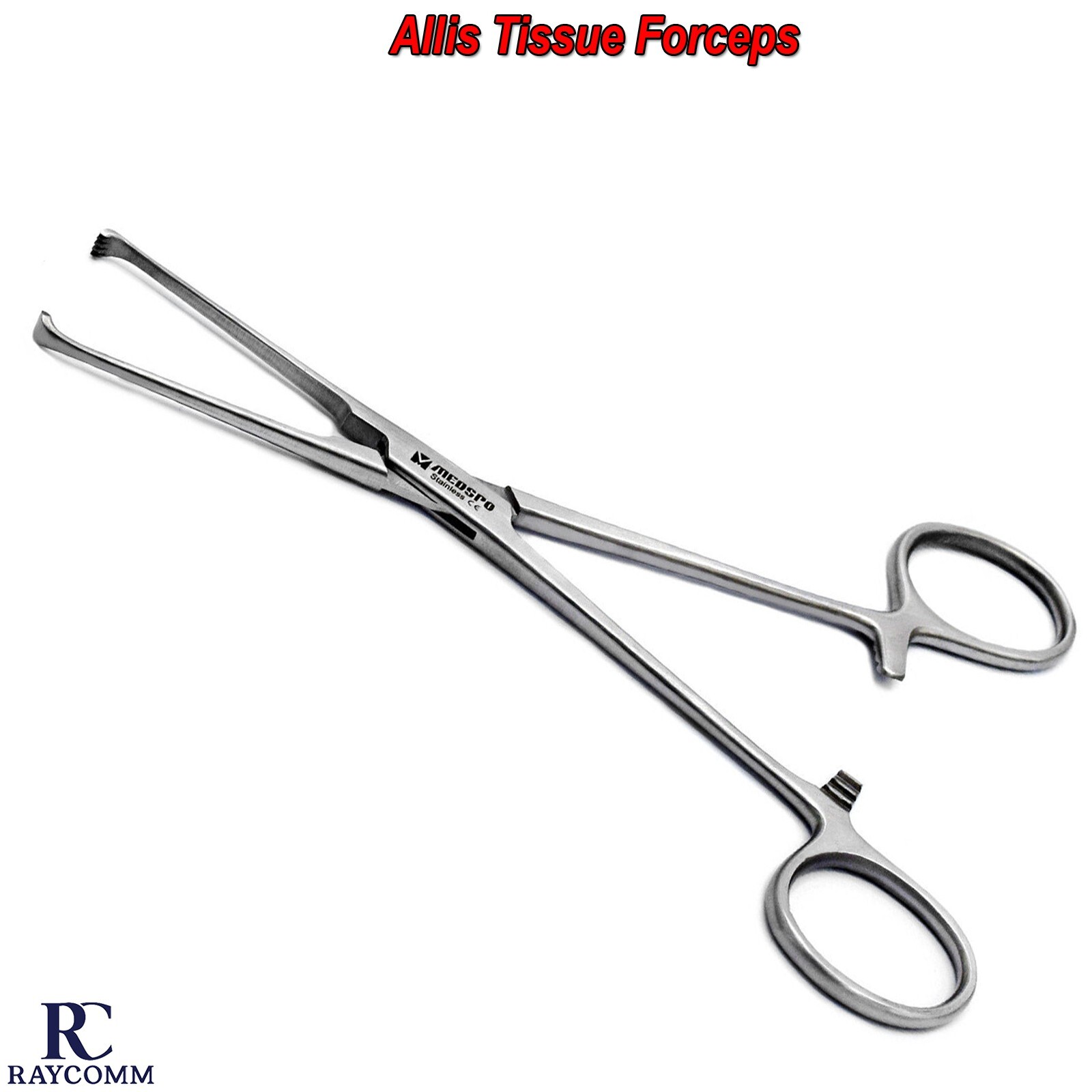 Allis Tissue Forceps Clamp Teeth Stainless Steel Hemostat Surgical Instruments
