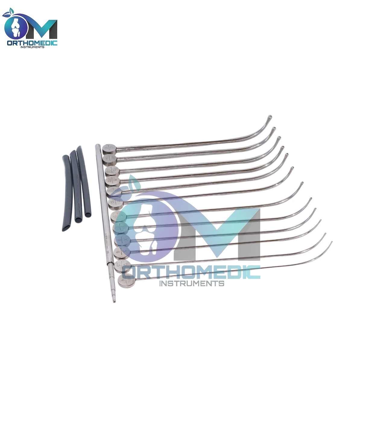 USL Urethral Dilator Set Dilation Probes -set of 12- 1.8mm to 6.9mm diameter