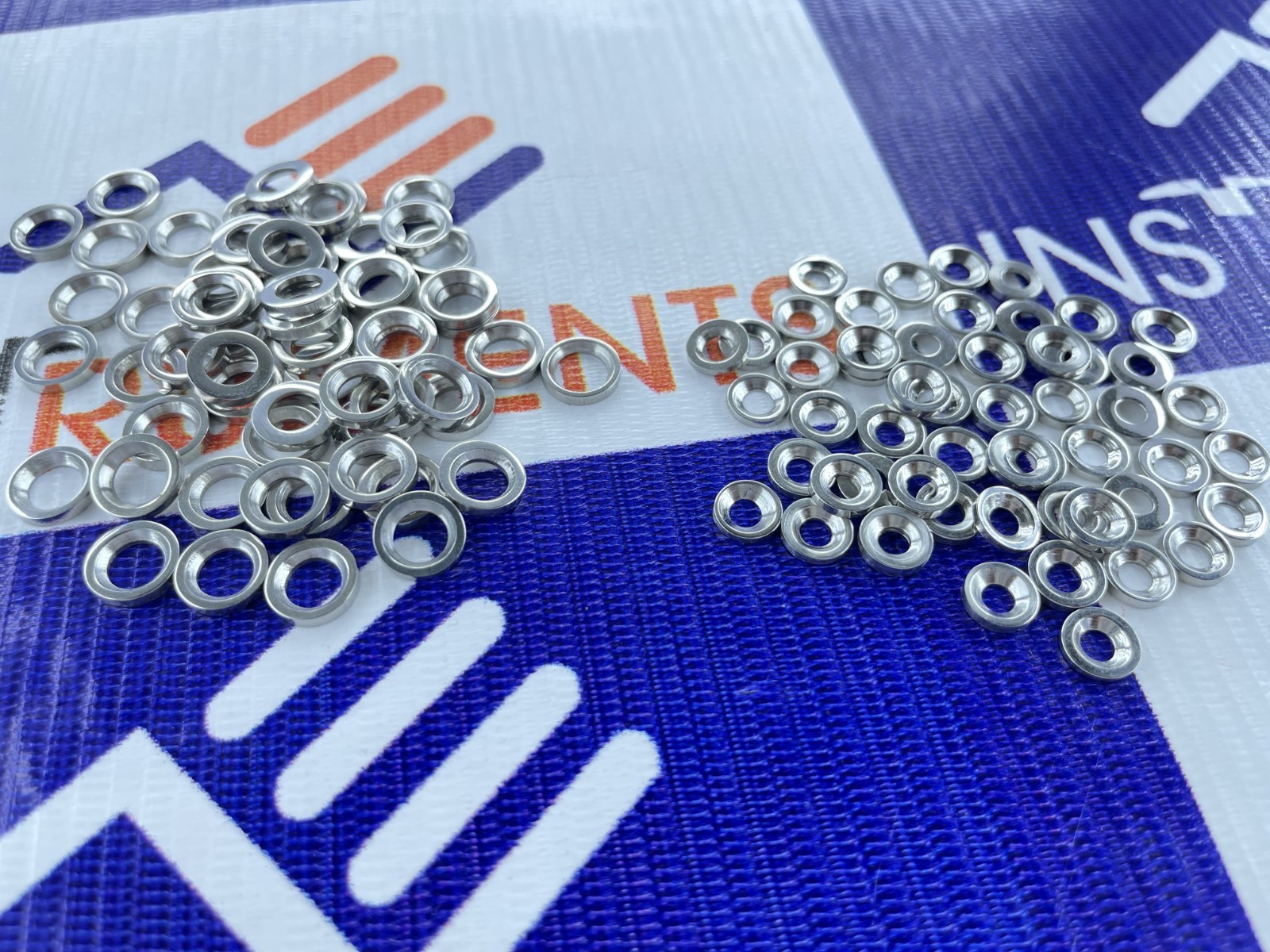 Washers for 4mm & 6.5mm screws 100 Pcs -Stainless Steel 316L