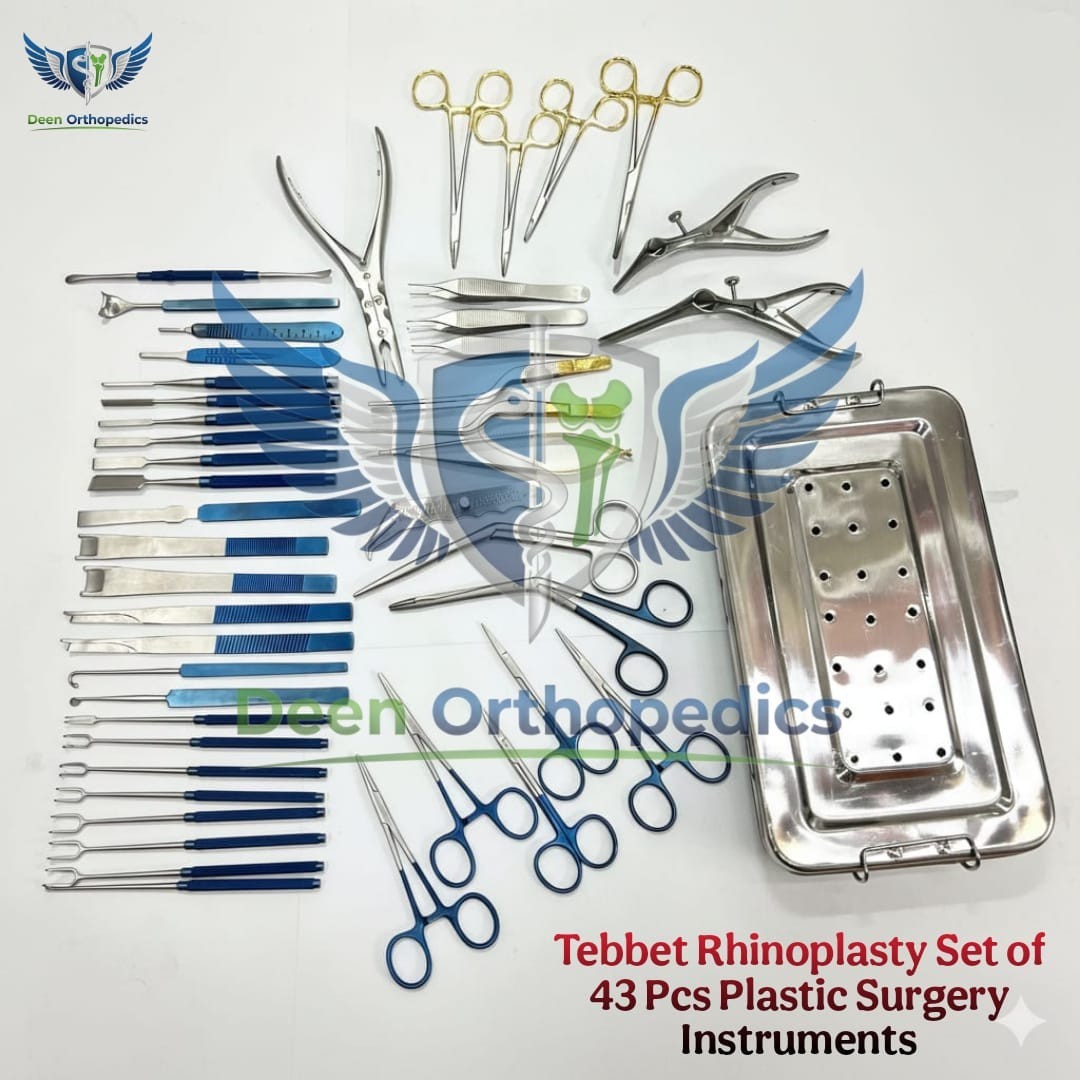 Tebbet Rhinoplasty Instruments Set of 43 Pcs Plastic Surgery Instruments