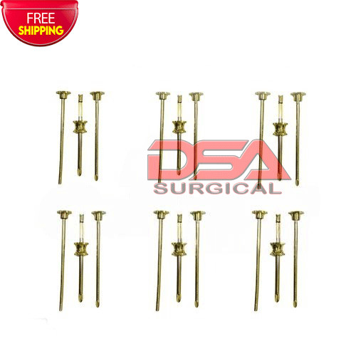 HRT TROCAR kit 3.5mm&4.5mm Hormone Replacement Pellet Insertion Trocars Gold Set