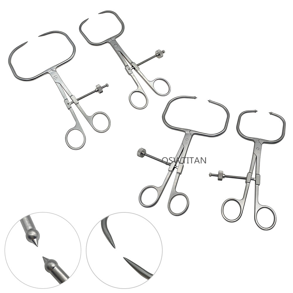 Orthopedic Reduction forceps with Pointed Tip plate holding tool with ball tip