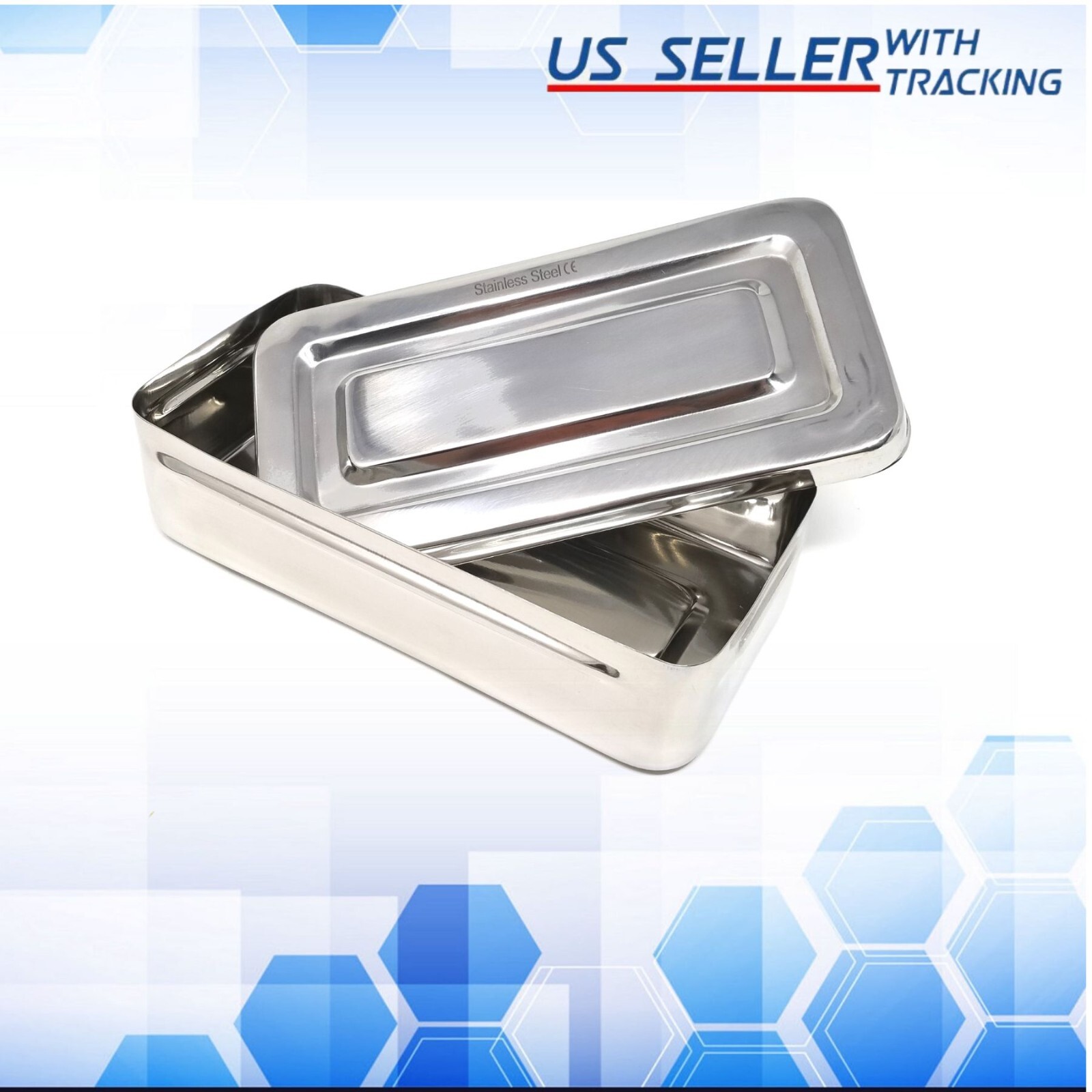 Instruments Storage Box Stainless Steel 8″x4″x2″ Surgical Dental Instruments NEW