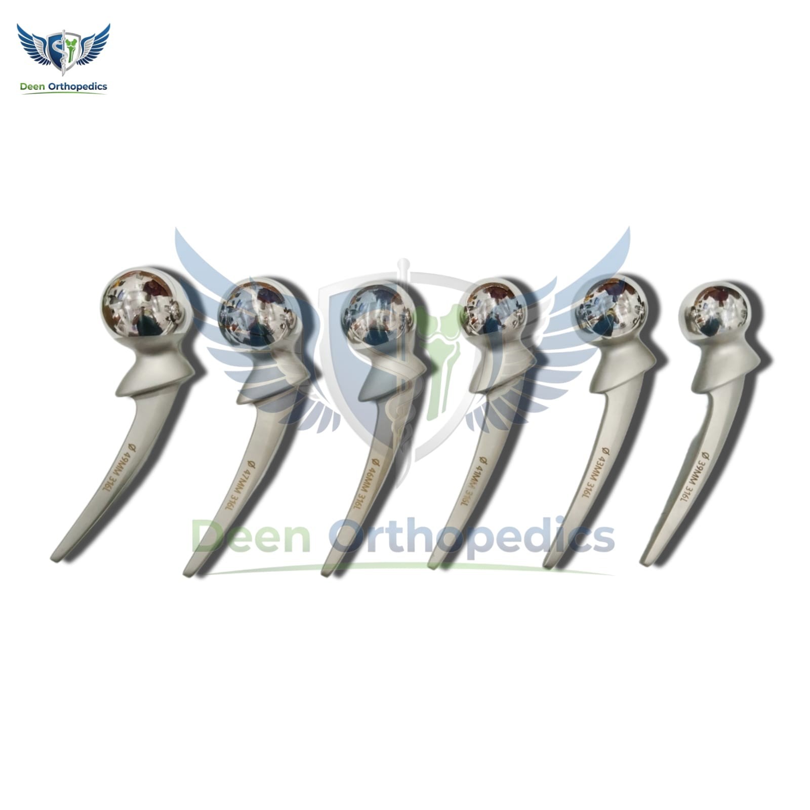 Bipolar Hip Prosthesis 8 Pieces Set 39MM To 49MM Orthopedic Instruments