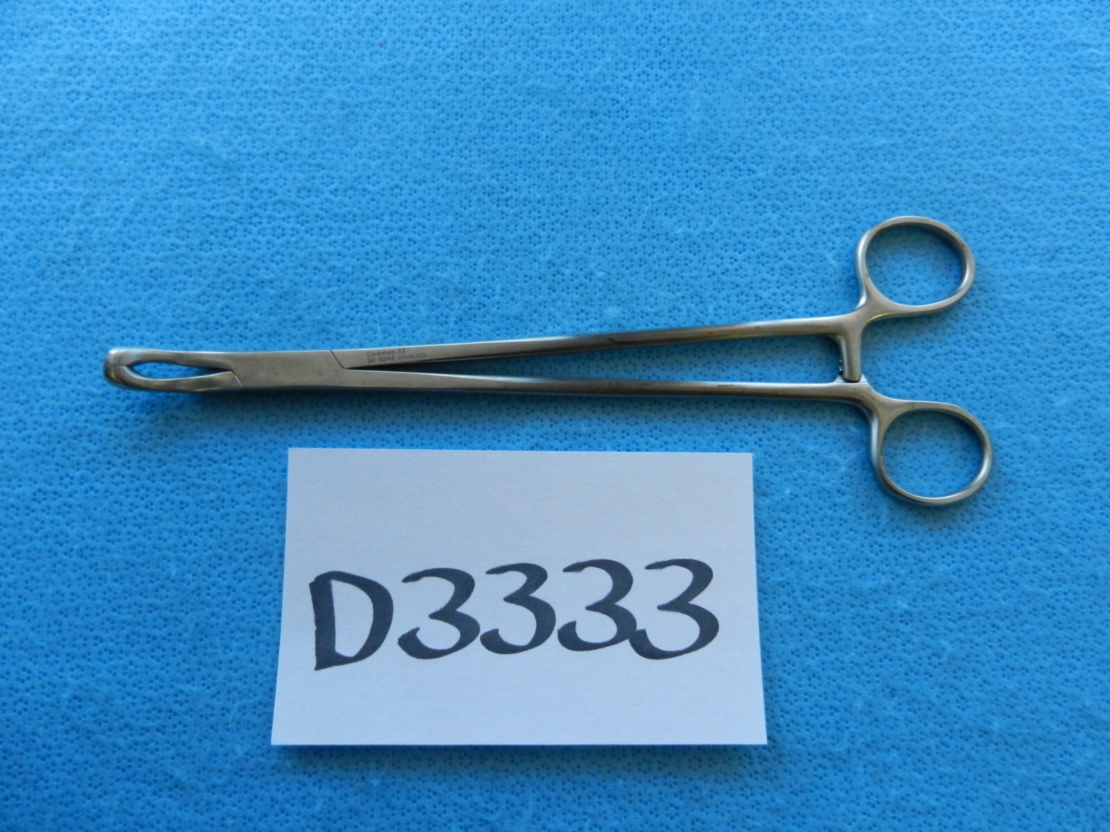 D3333 Codman Symmetry Surgical 5mm Gayler Uterine Forceps 30-5545