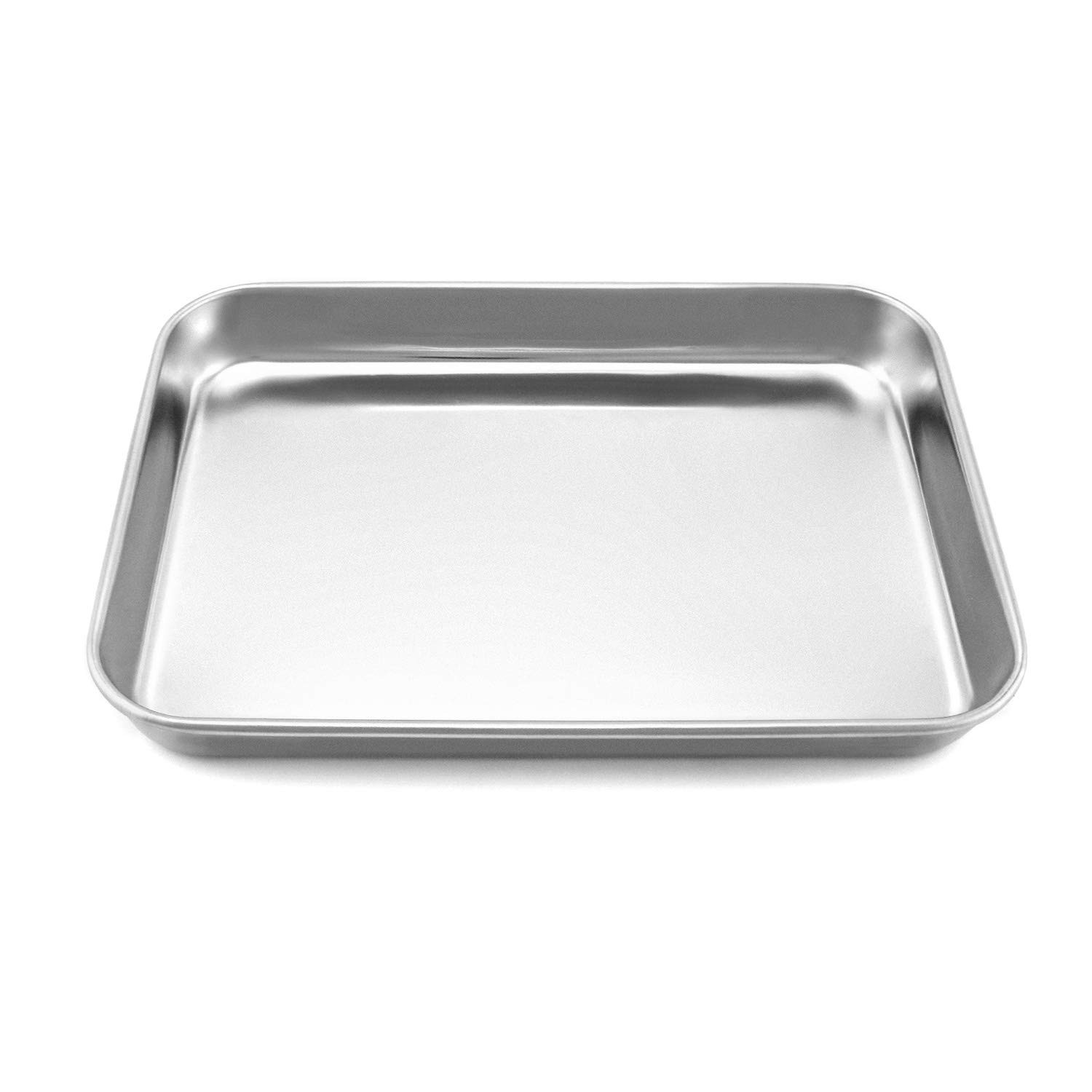 Stainless Steel Surgical Tray 10.6”x6.7”x1”for Tattoo, Medical Tools,Flat Bottom