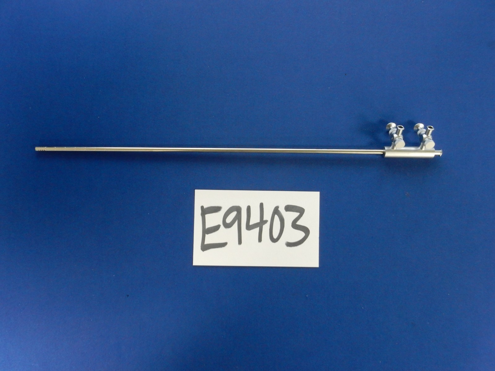 Jarit 600-320 Suction/Irrigation Cannula Dual Trumpet Valve 5mm 13-3/4″