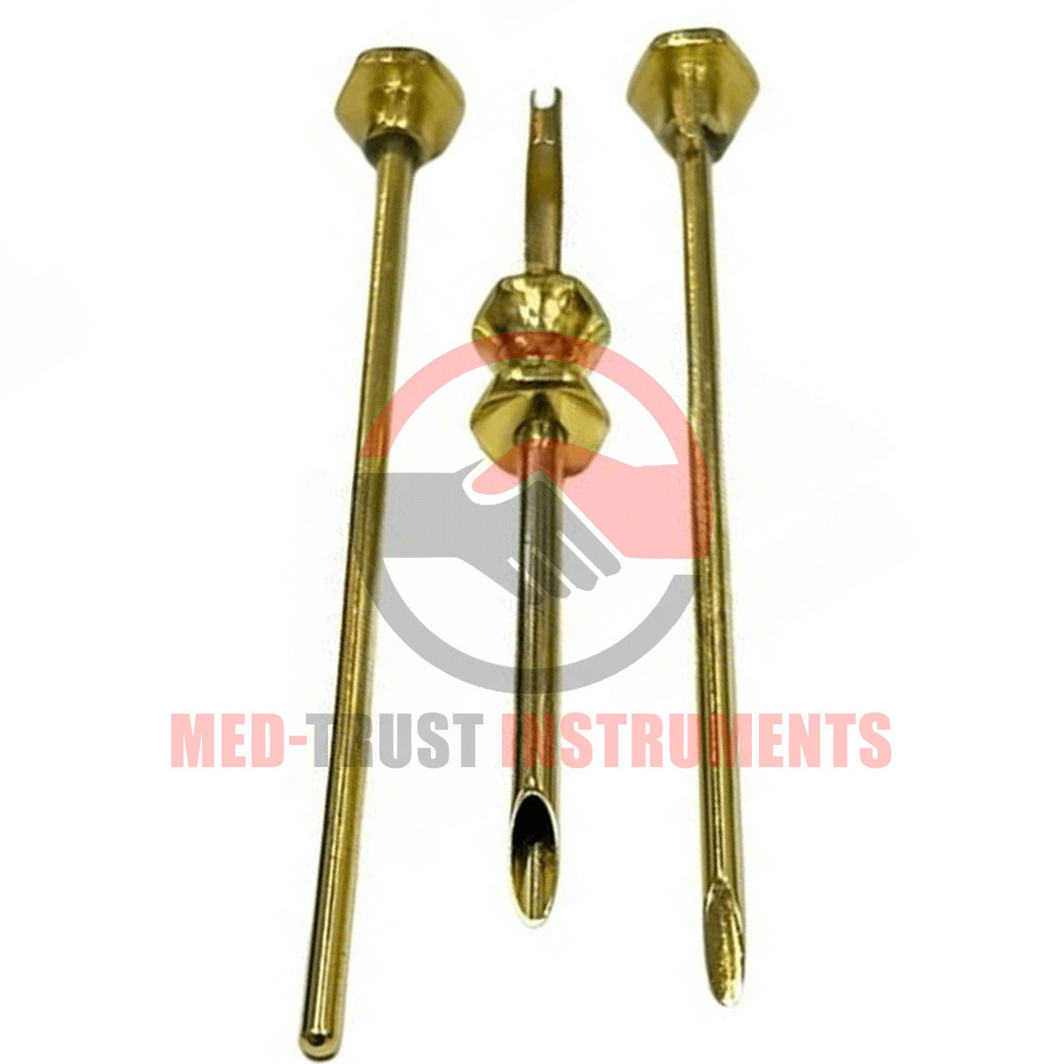 HRT Trocar kit 4.5mm Hormone Replacement Pellet Insertion Trocars Gold Set A+