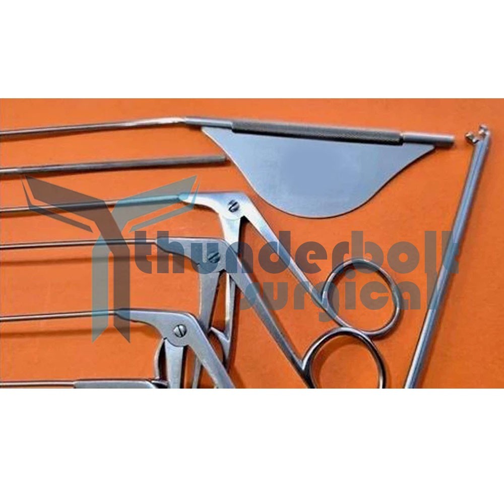 Karl Storz Pilling Laryngeal Instrument Set 14 Pcs w Sterilization Case ENT