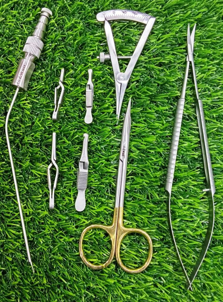 Basic Maxillofacial Micro Cardio Hand Plastic Surgery Tools Set Asserted Sizes
