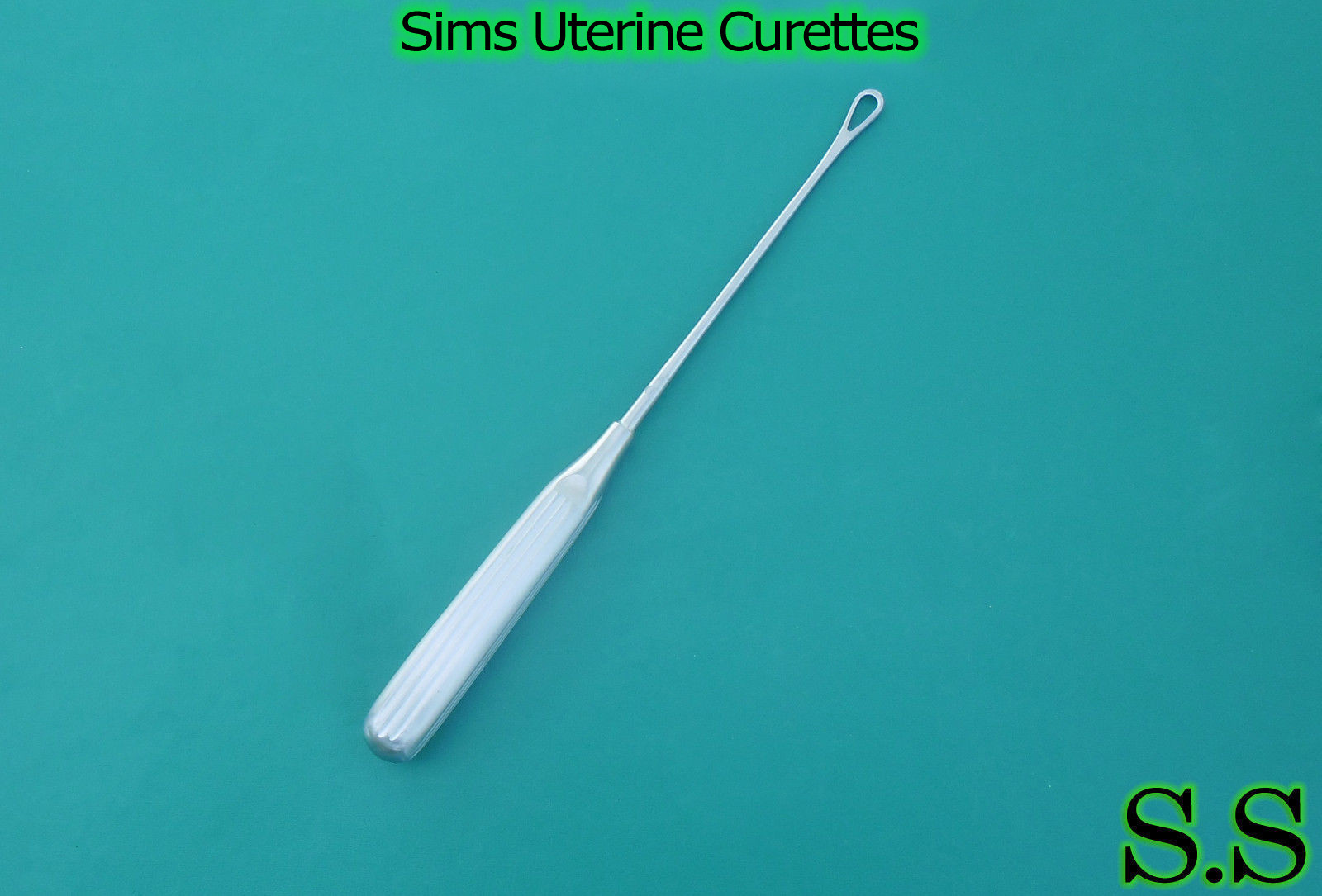 sims uterine curettes 11″ (27.9cm) , sharp blade, size 1