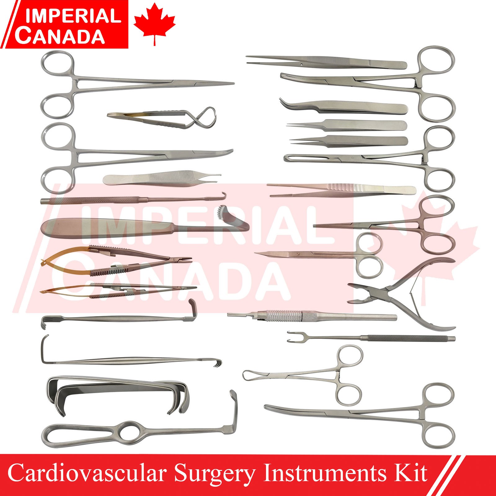 Micro Cardiovascular Surgery Kit Surgical Instruments Set Of 32 Pieces
