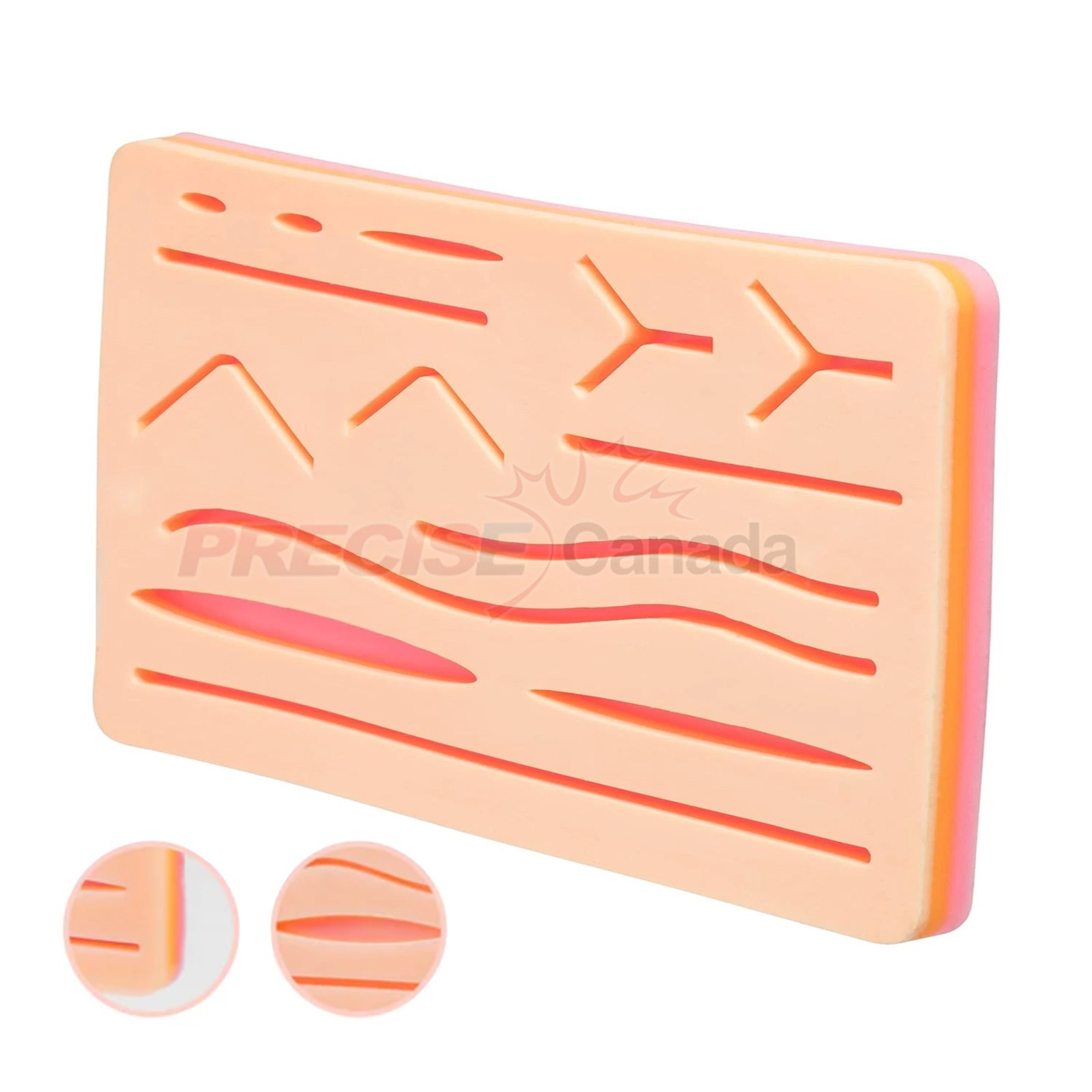 Medical Skin Suture Practice Silicone Pad Wound Simulated Training Kit DS-1496