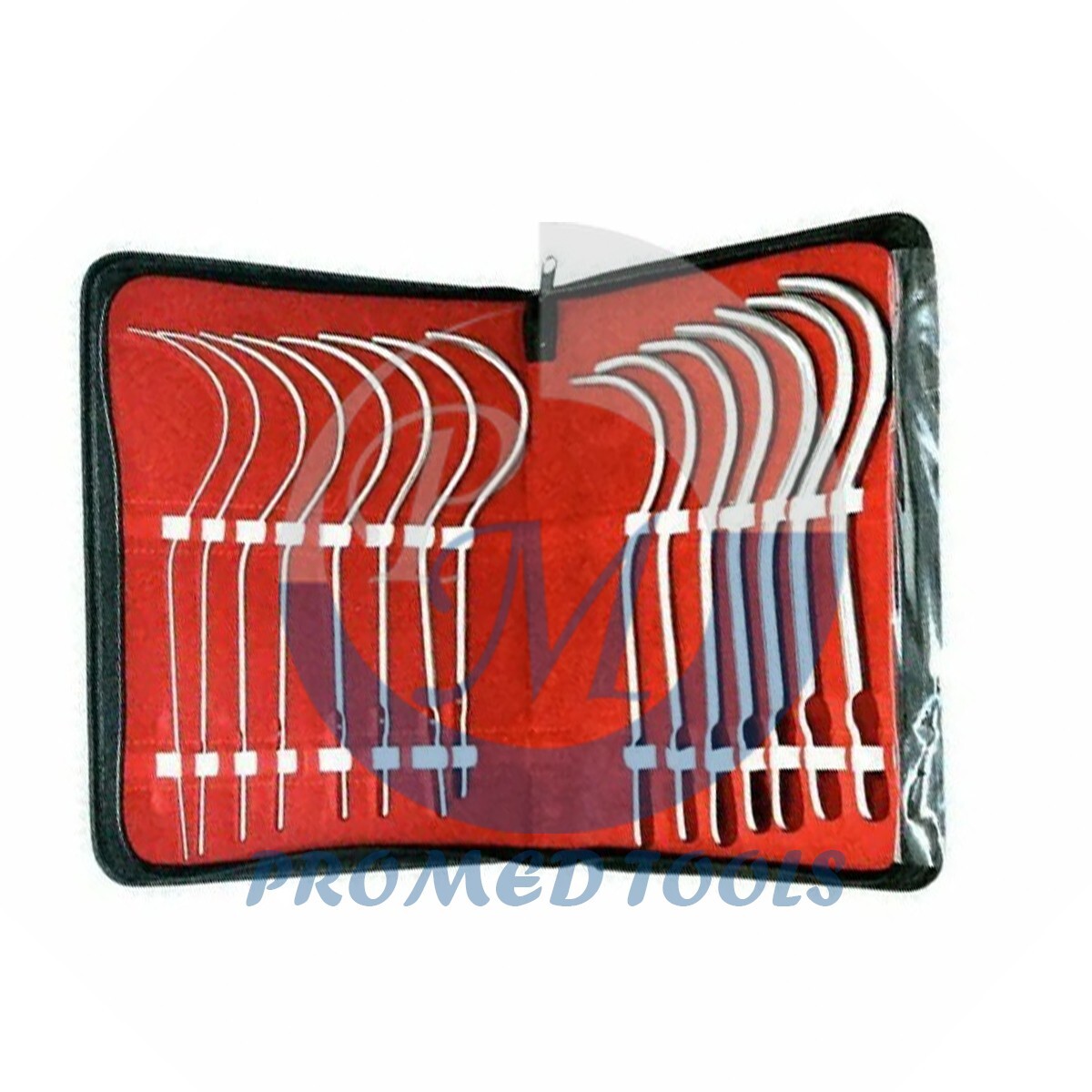 Guyon Urethral Sound Kit Medical Grade Surgical Steel 15Pcs Set