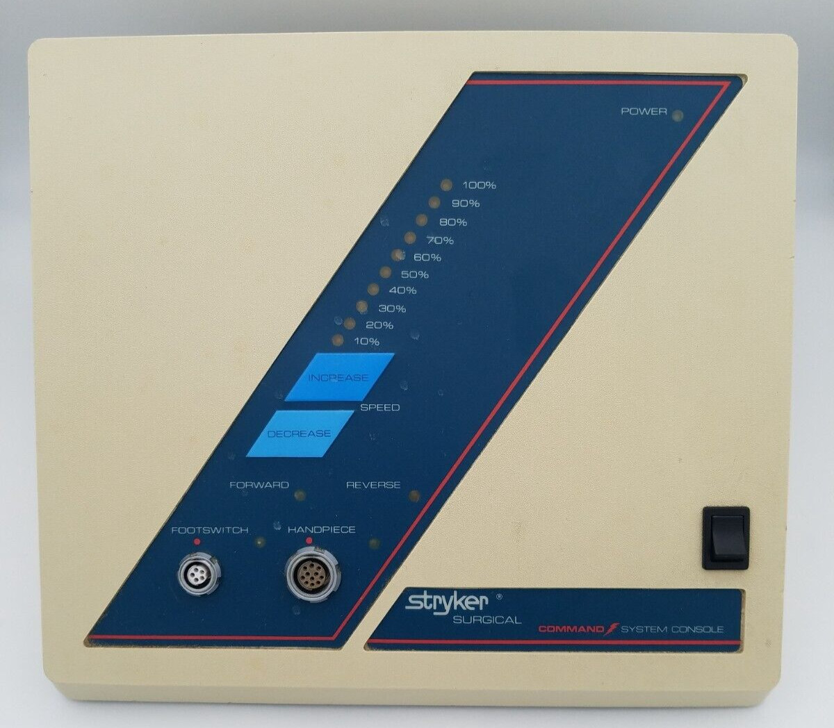 Stryker 296-1 Surgical Command System Console Dental Instrument USED
