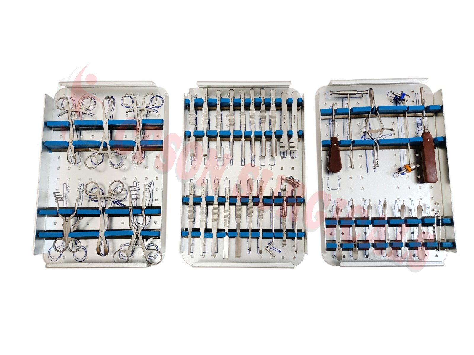 Mini Fragment Instrument Set with Case Box Surgical Veterinary
