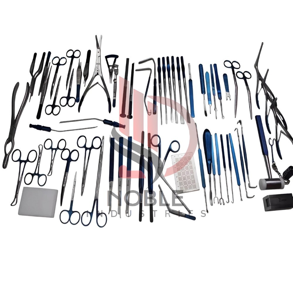 Rhinoplasty Instruments Set Blue Coated Nose Surgery Premium Quality pcs