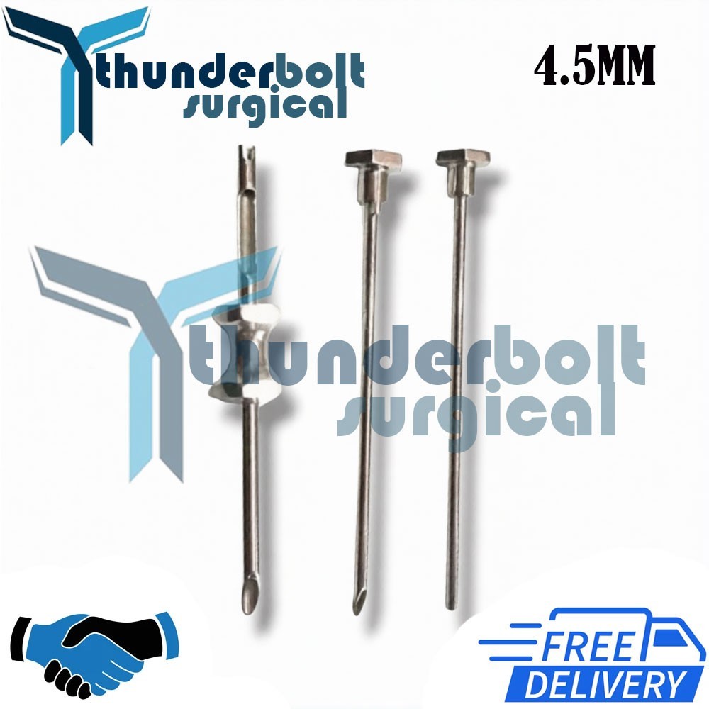 HRT Trocar 4.5 mm Hormone Replacement Pellet Insertion Kit 1 Set