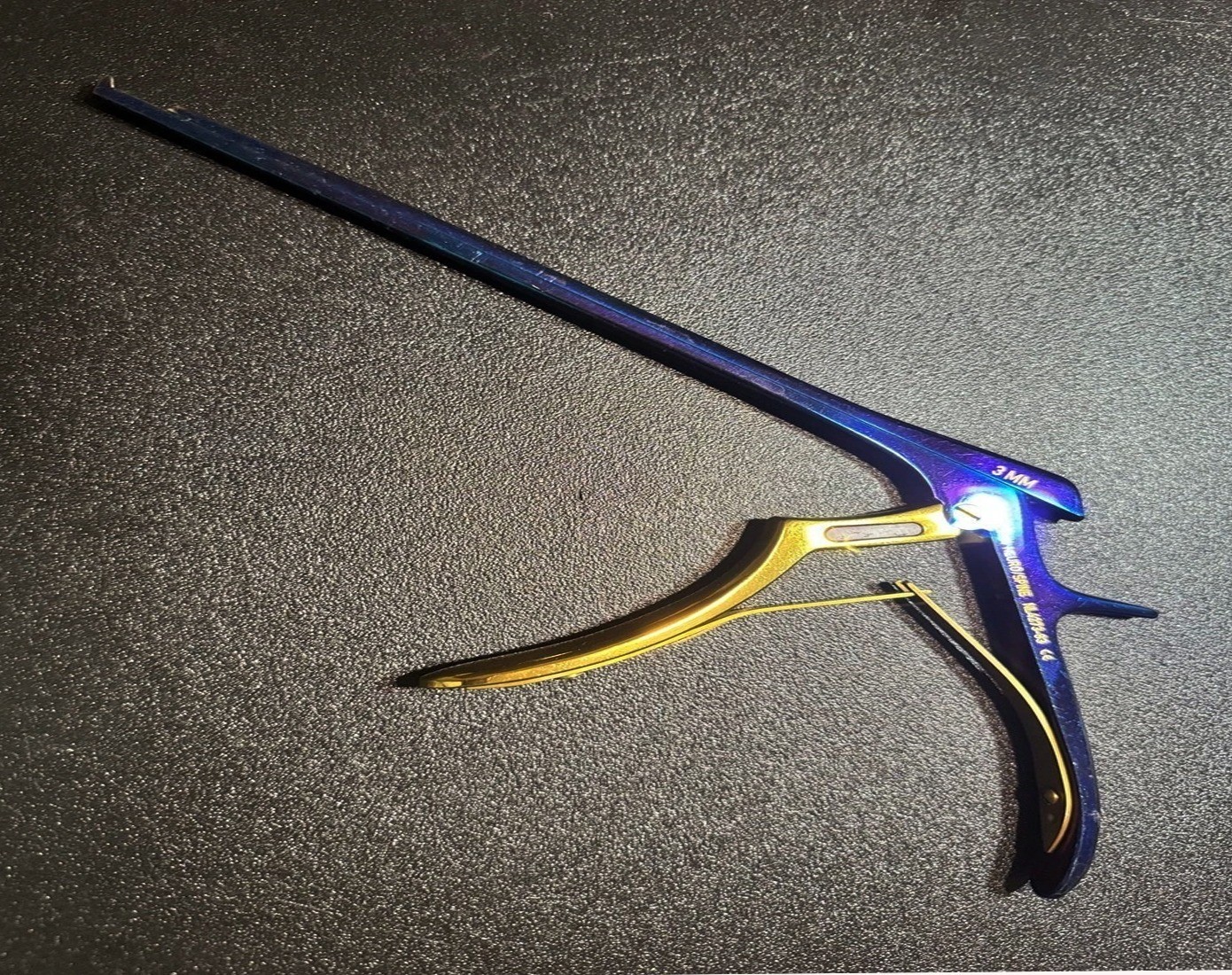 V. Mueller NL4273-83 Chroma-Line Blue Kerrison A+ Rongeur, 40°, 3mm, 8″