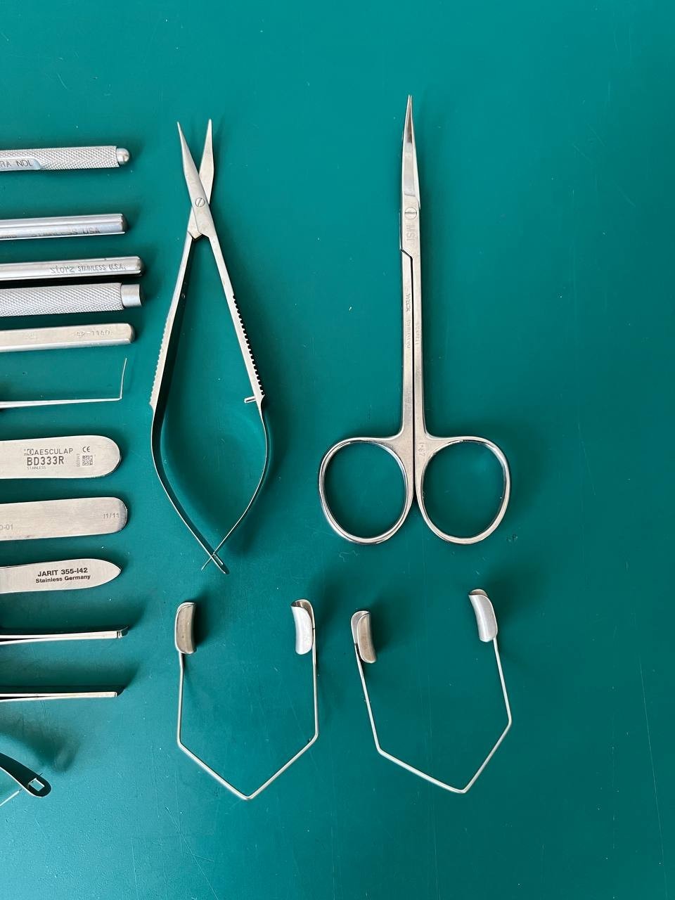 Lot ophtalmology instruments with case Ophthalmic Surgical Instruments Weck