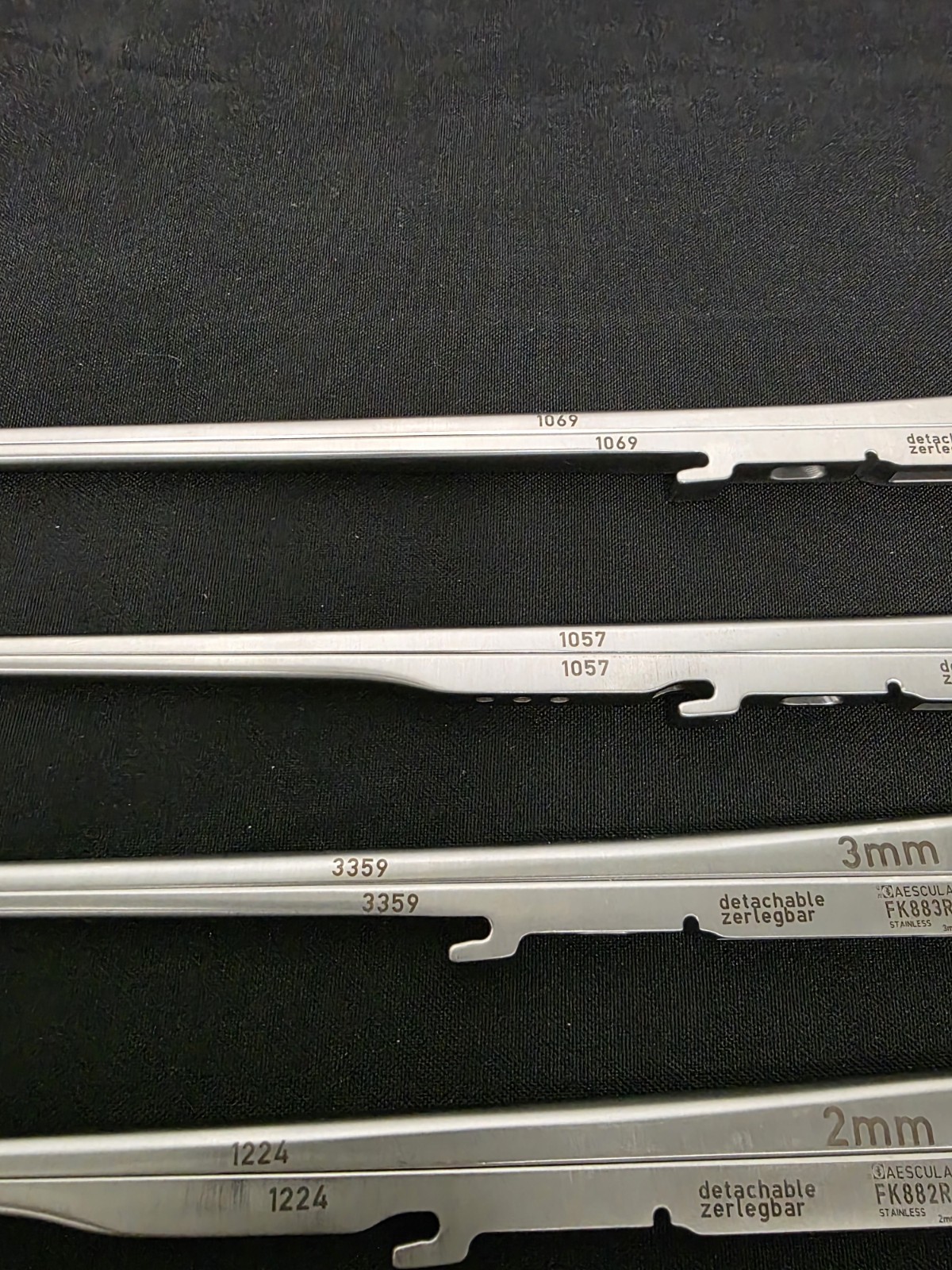 Aesculap Kerrison KAIRISON Pneumatic Bone Punch Set w/ Tray