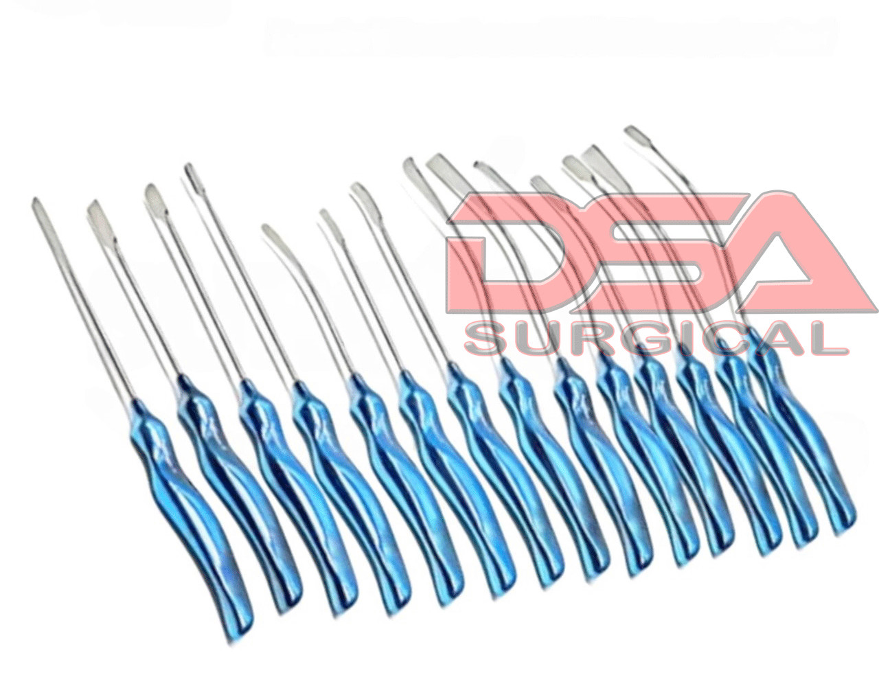 Daniel Endoscopic Forehead Lift Dissectors 14 PCs Set Facial Plastic Surgery Kit