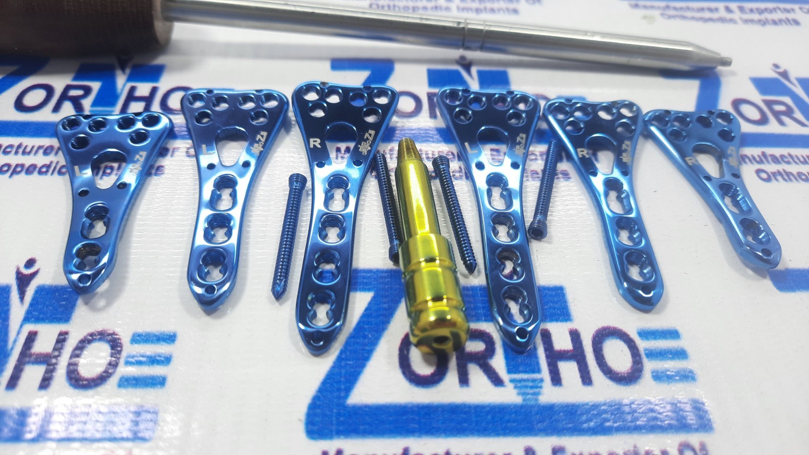 Locking Distä l Rädius Volar plates 2 to 4 holes L &R & screws Set of 62 pcs TT