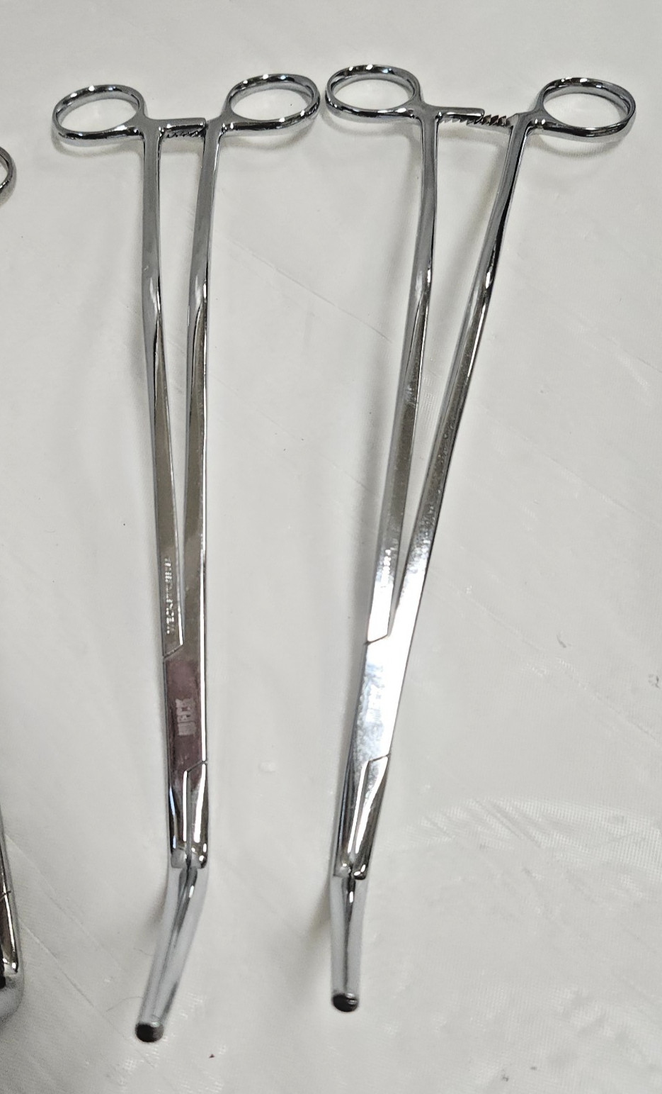 Lot of 6 Curved Hayes / Bowel Clamps – Weck / Codman -Cpix4info