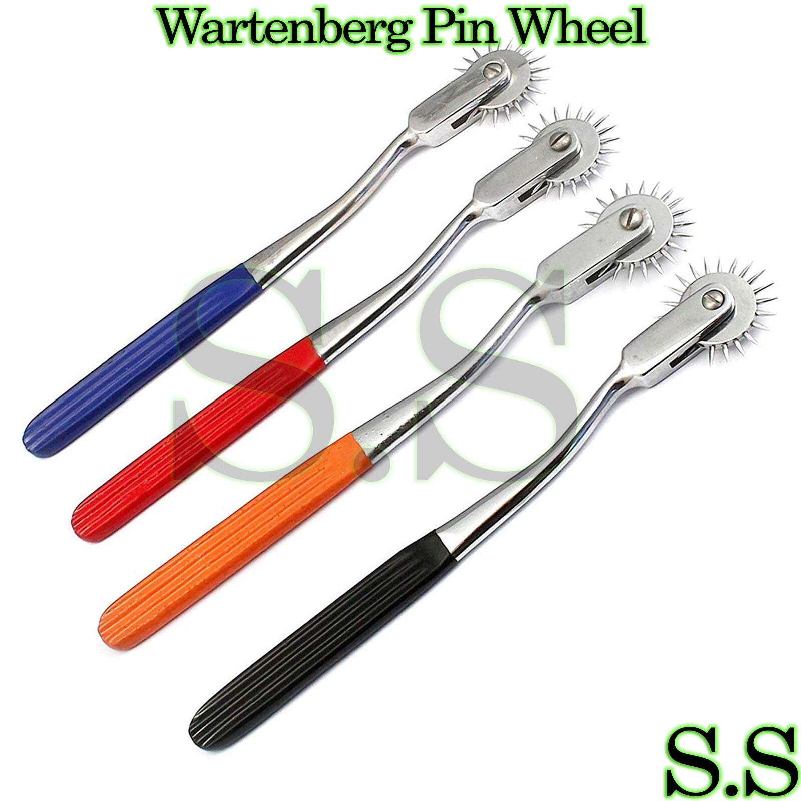 4 Wartenberg Pin Wheel Chiropractic Surgical Instruments Color Handle
