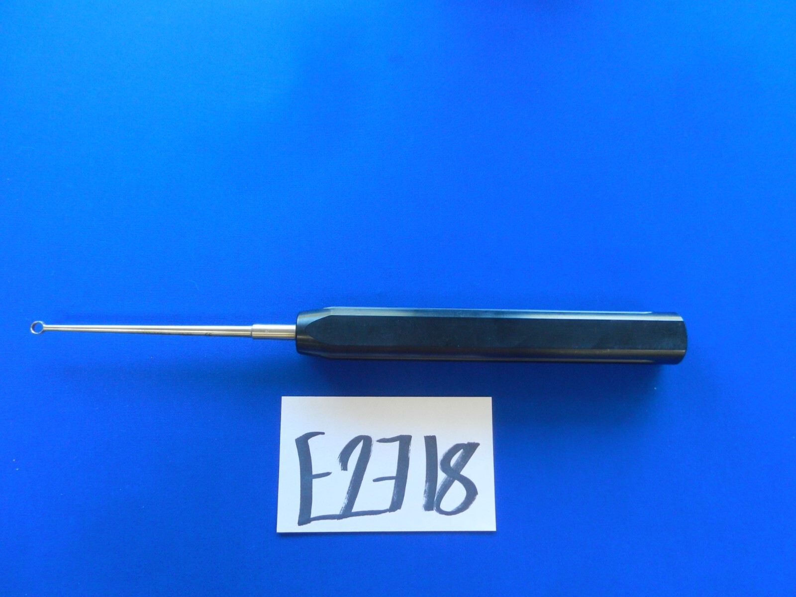 E2718 Life Instruments 711-1502-0 Straight Cone Ring Curette 15″ Overall Length