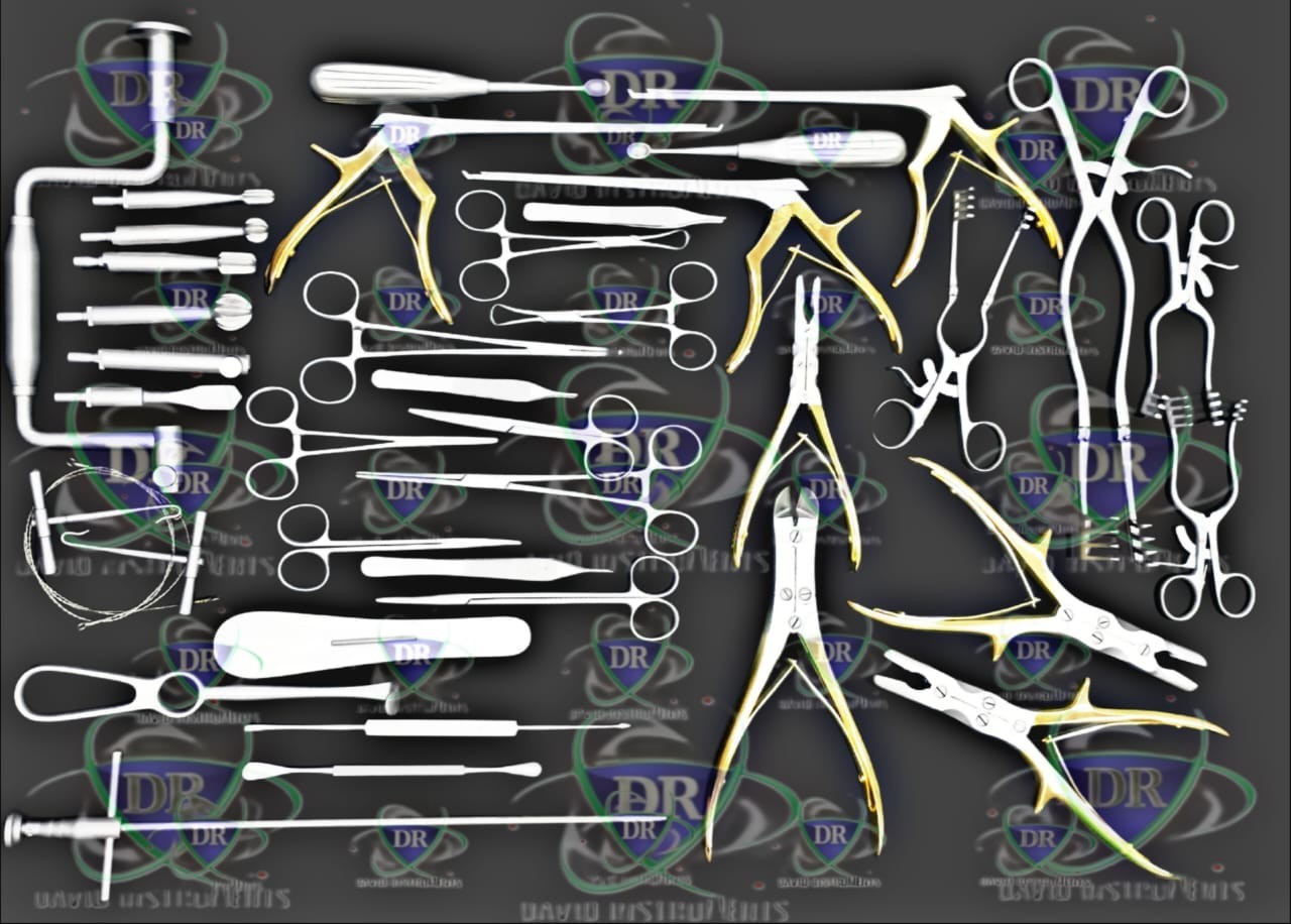 Craniotomy Basic Neurosurgery Set & Hand Brace Drill Spine Instruments
