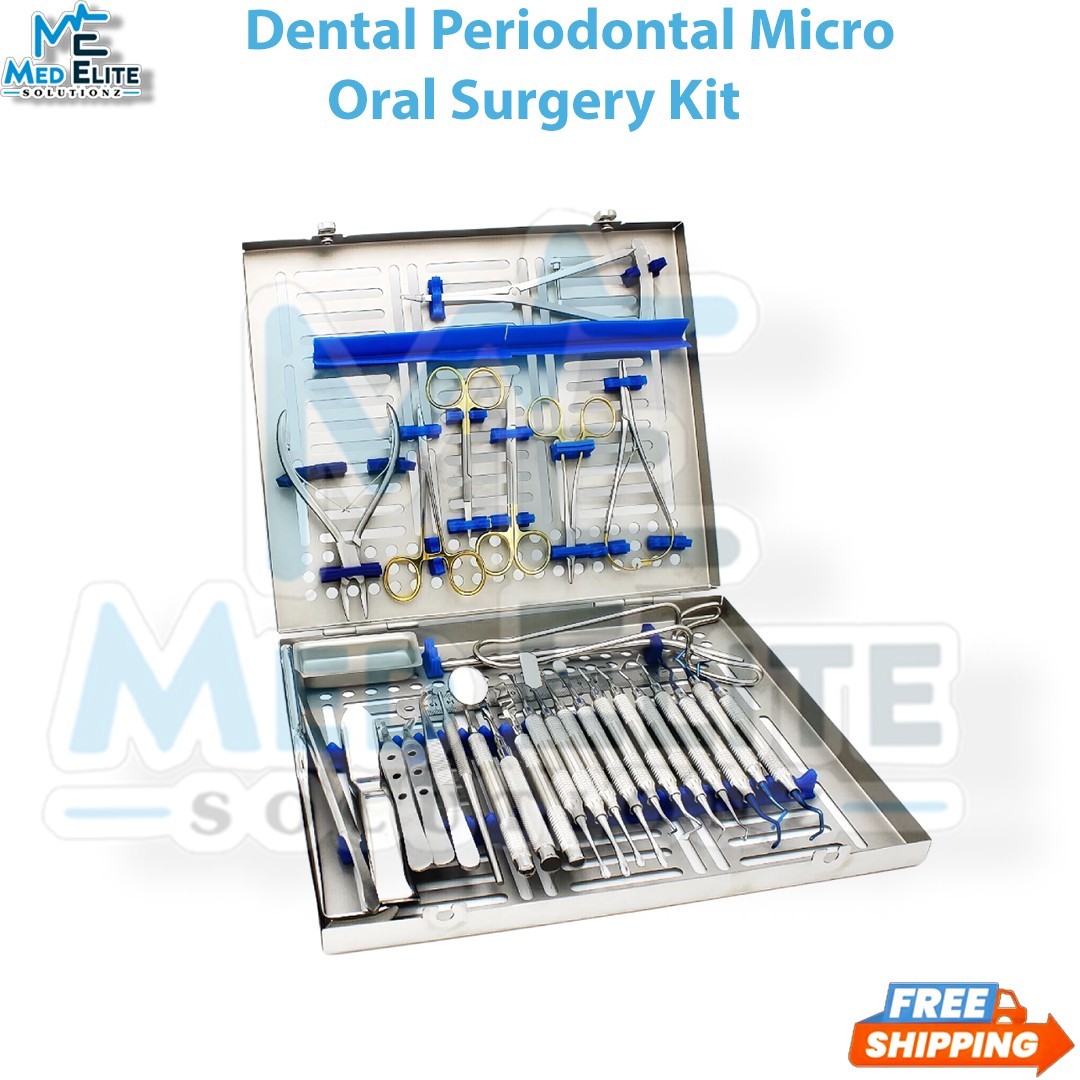 Periodontal Instruments Kit Dental Implants Surgical Orthodontics 33 PCS