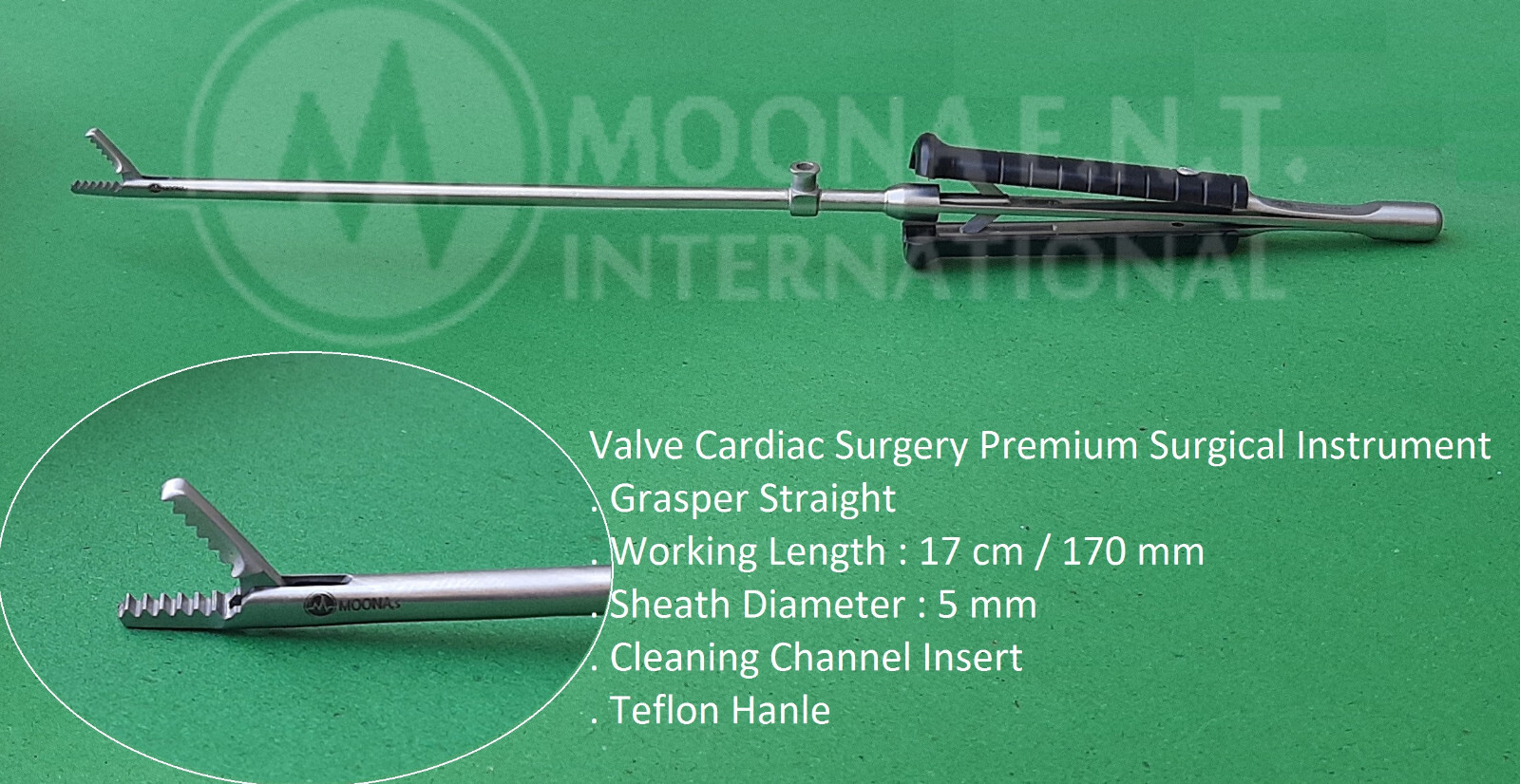 Valve Cardiac surgery Grasper Straight Premium Quality Surgical Instruments