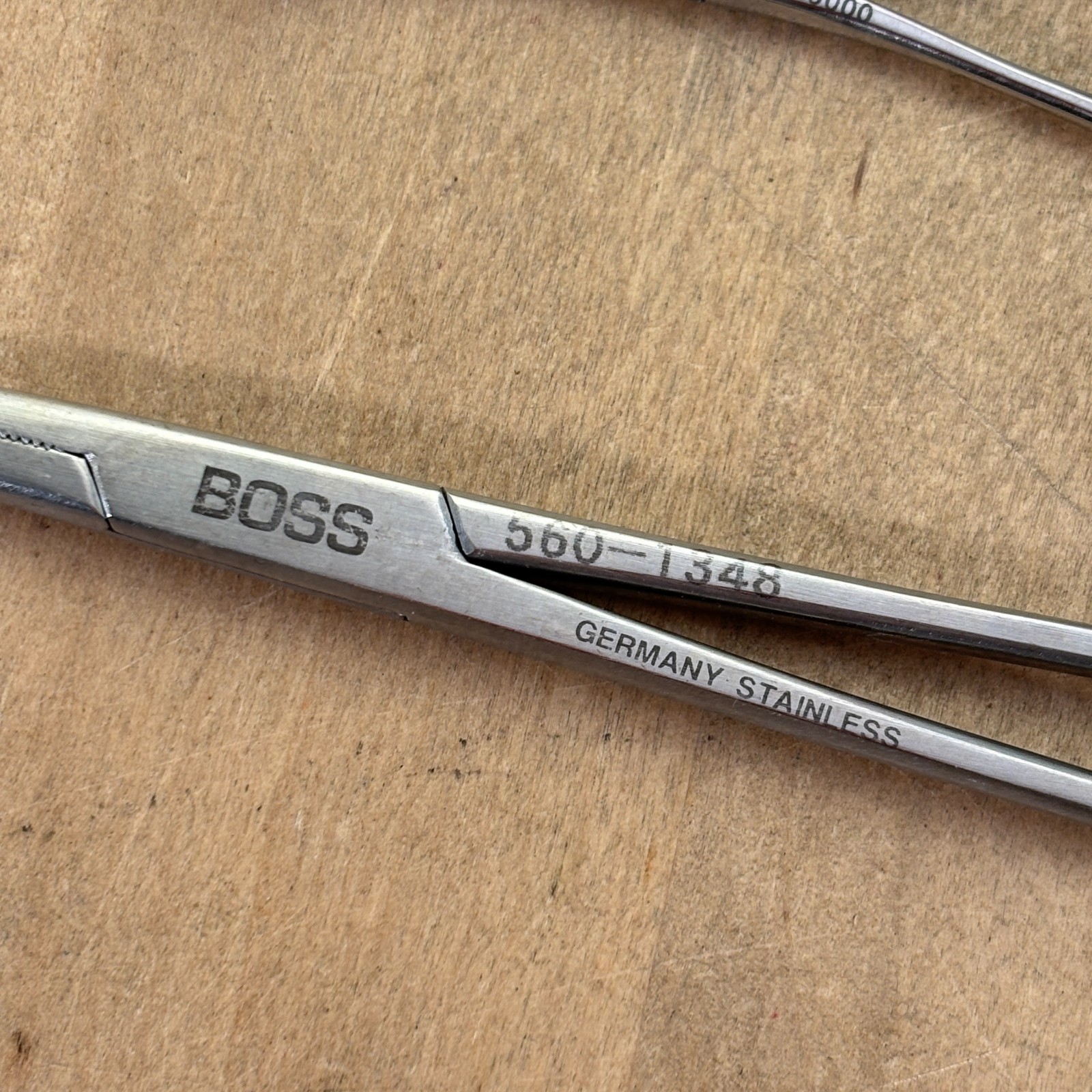 2 Vintage Medical Clamps: Boss 560-1348 Germany Stainless, Symmetry 38, 32-5000