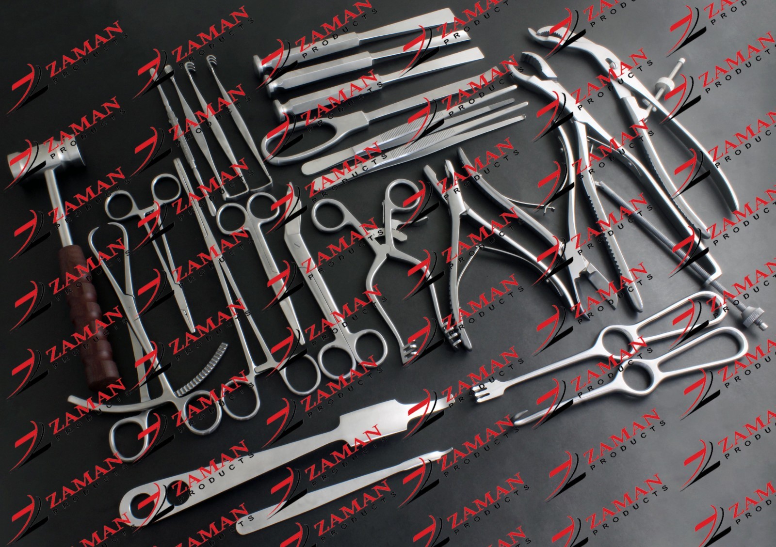 Basic Orthopedic Surgery 25 PCs Set Surgical instruments By Zaman Products