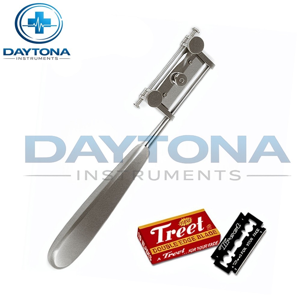Silvers Skin Graft Knife Handle Dermatome with 1 PC Blade Surgical Instruments