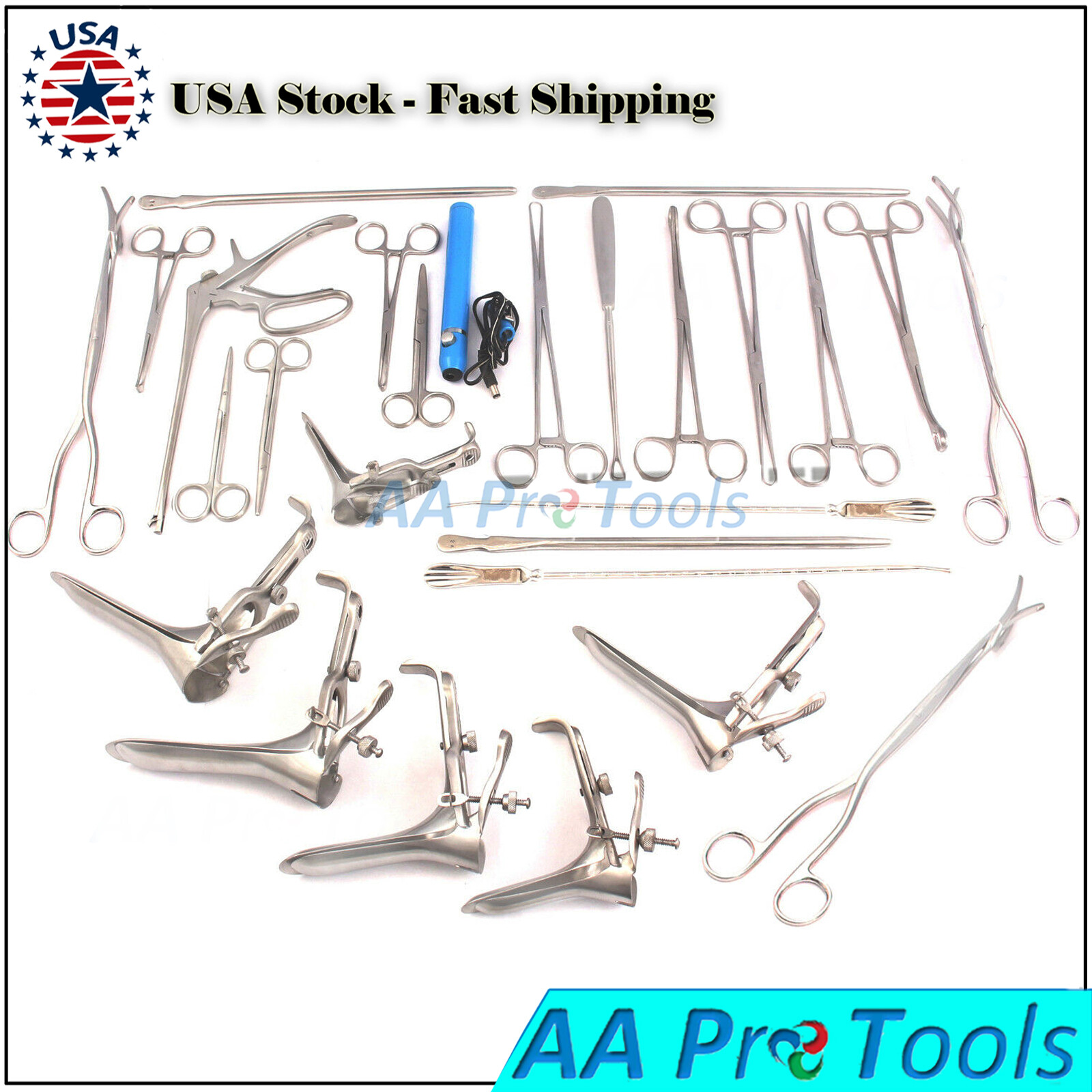 30 Pcs PEDIATRIC BASIC LAPAROTOMY Set Gynecological Medical Instruments DS-677