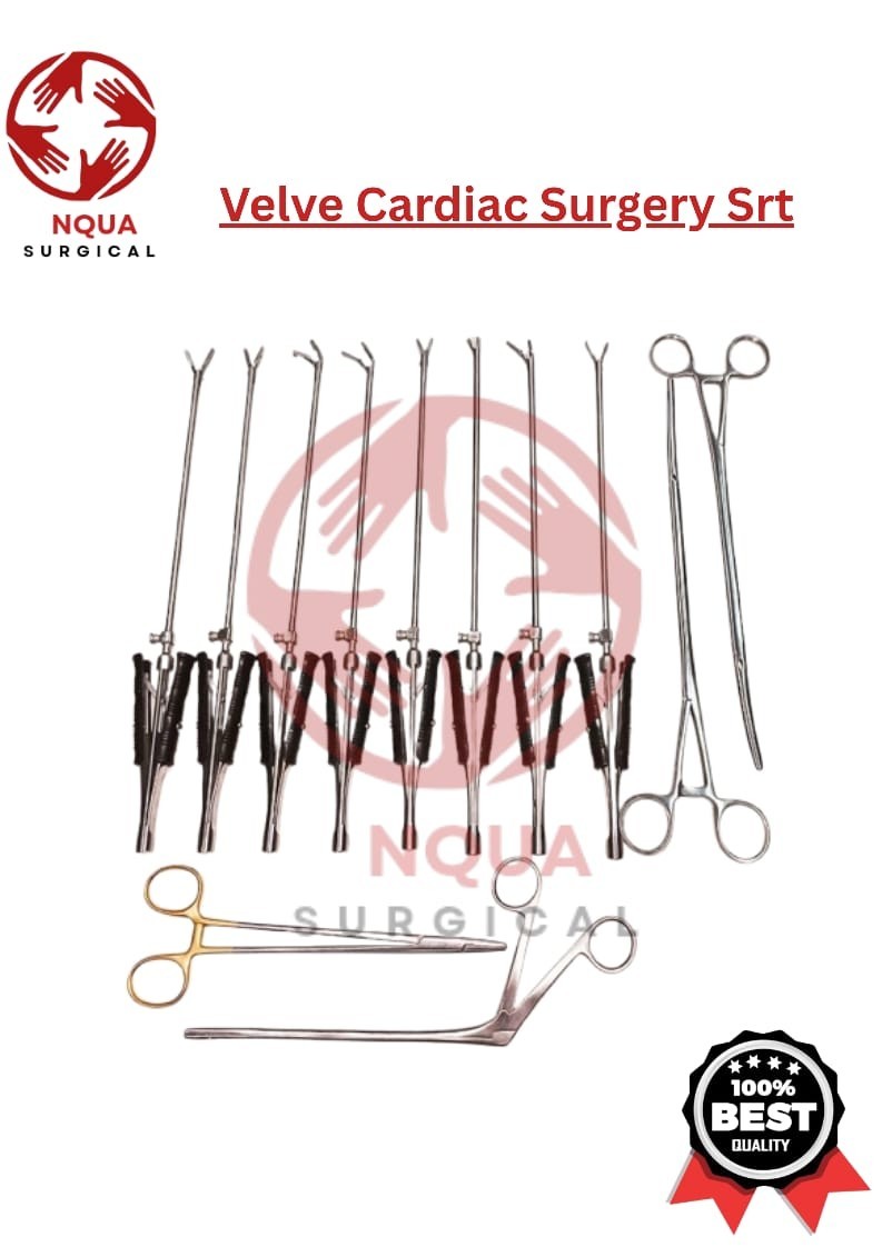 Valve Cardiac Surgery Instrument Set 12 Pcs Premium Quality Surgical Tools