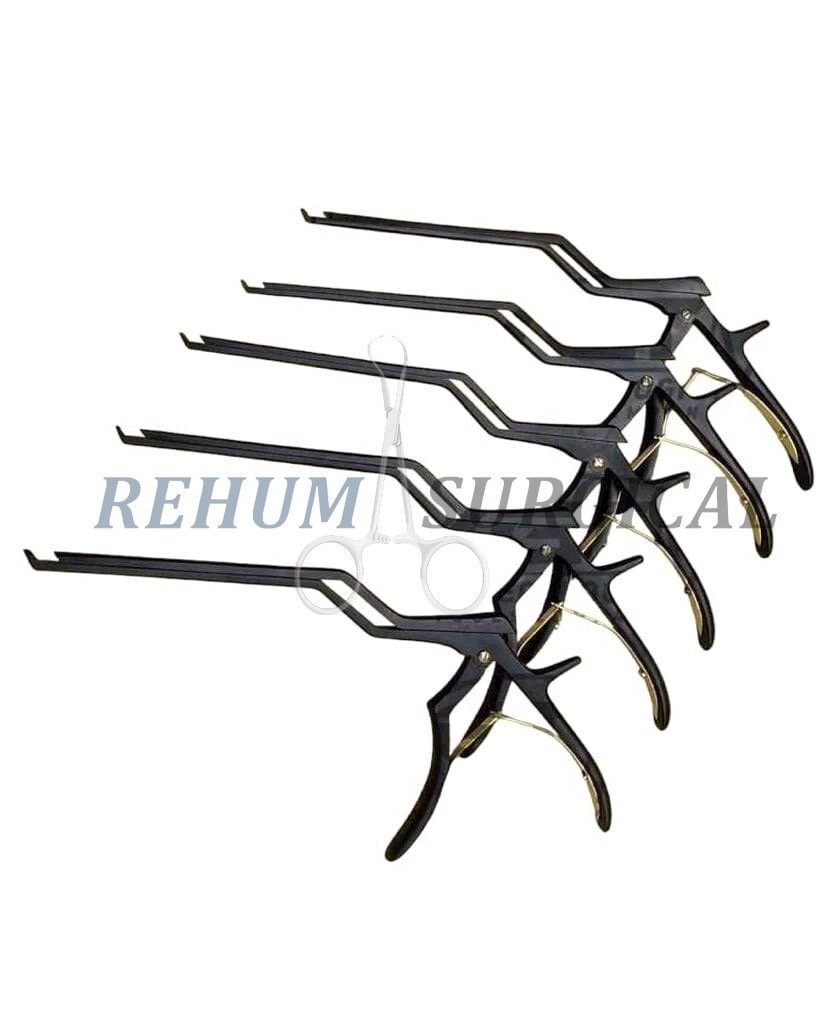 Kerrison Bayonet Bone Spine Rongeur, German Set of 5 Pcs Orthopedic Instruments