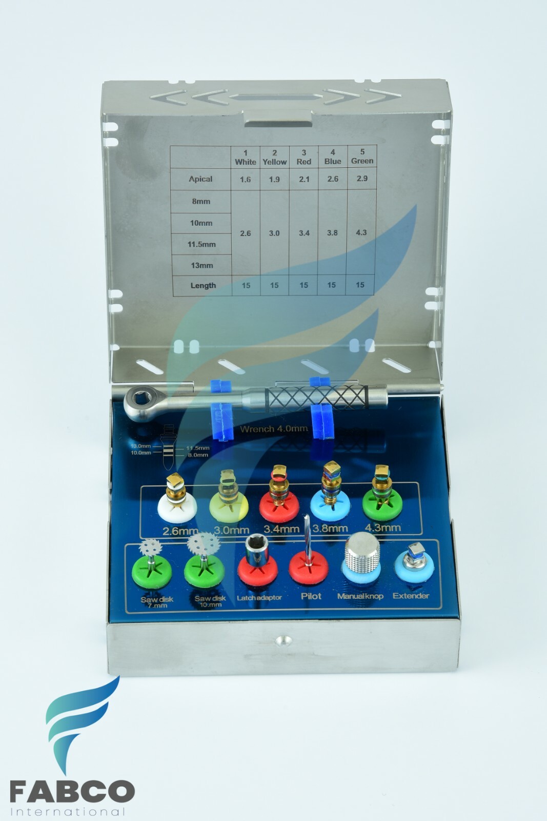 Dental Bone Expander Kit Sinus Lift With Saw Disks Surgical Implant Instruments