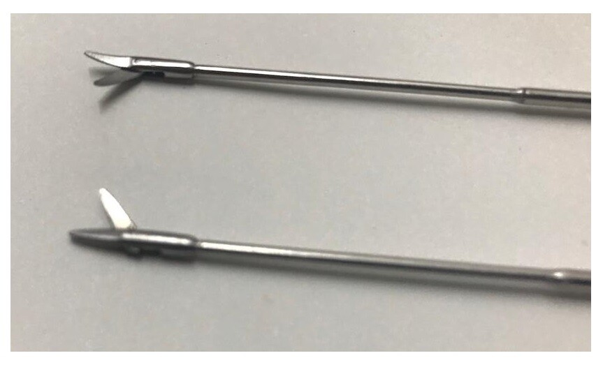 ENT SCISSOR STRAIGHT & CURVED SCISSORS 1.5 MM ROUND TIP SHARP 2 PIECE